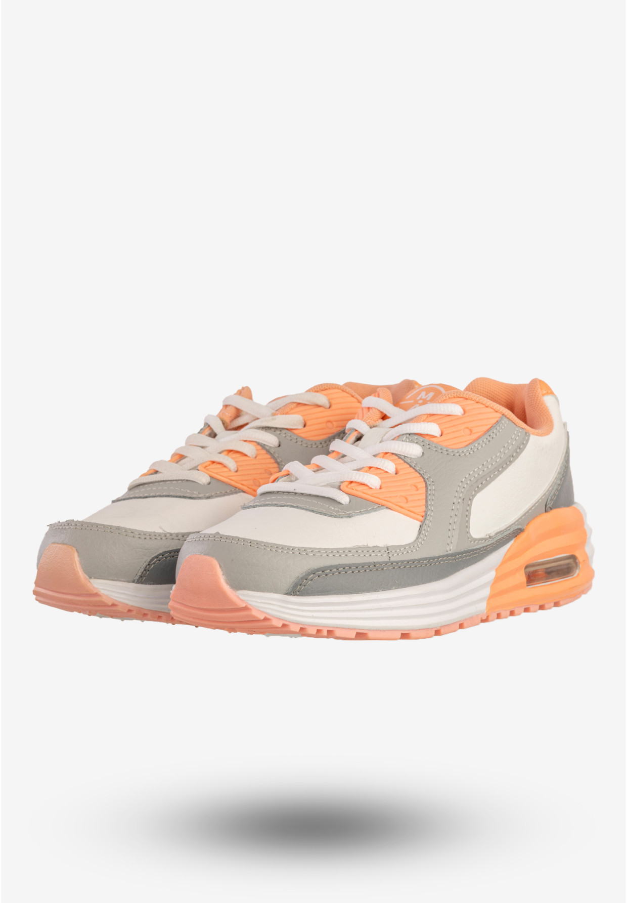 Sneakersy Damskie Ekoskóra Buty Sportowe Szare McArthur C15-F-NL-04-OR