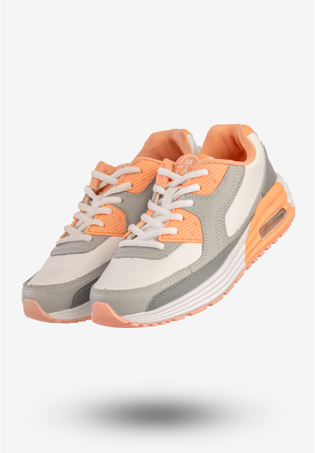 Sneakersy Damskie Ekoskóra Buty Sportowe Szare McArthur C15-F-NL-04-OR