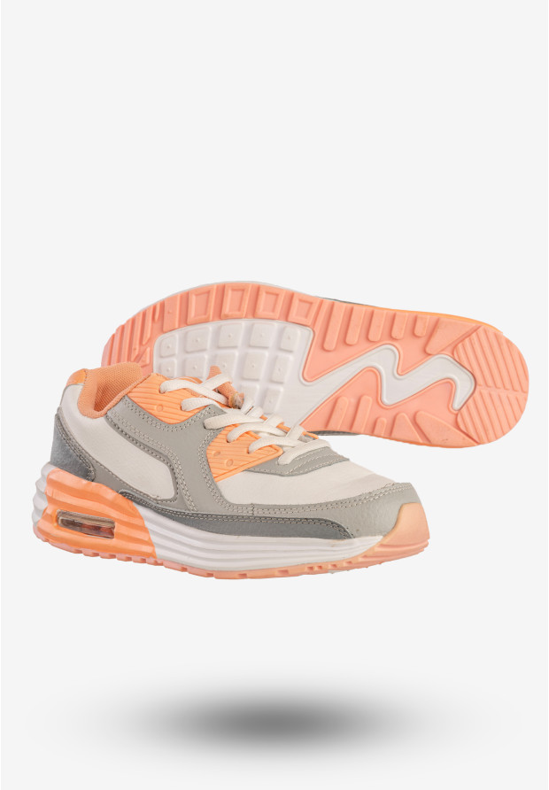 Sneakersy Damskie Ekoskóra Buty Sportowe Szare McArthur C15-F-NL-04-OR
