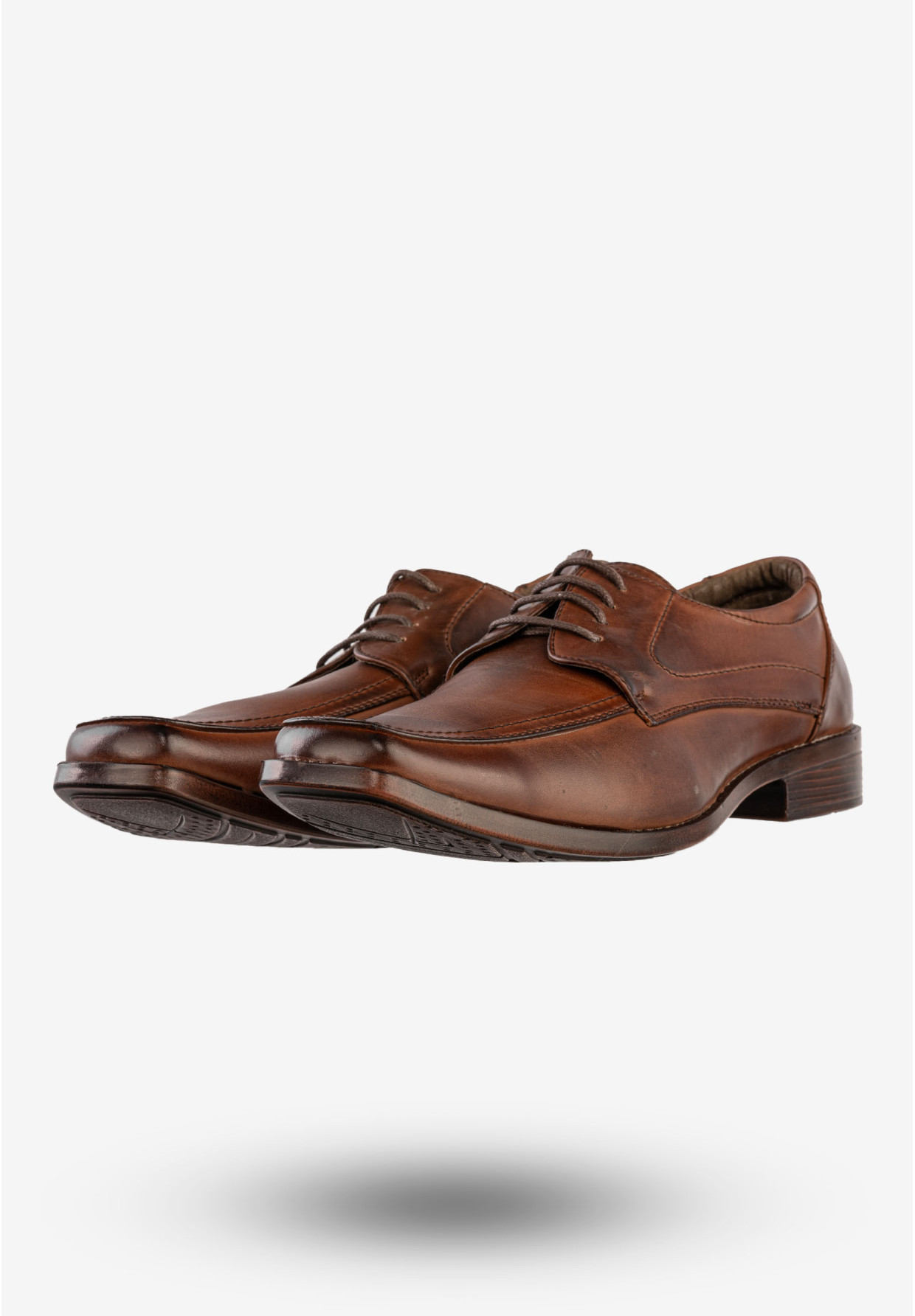 Półbuty Wizytowe Męskie Ekoskóra Buty Eleganckie Brązowe Tutto per tutto T5702-2