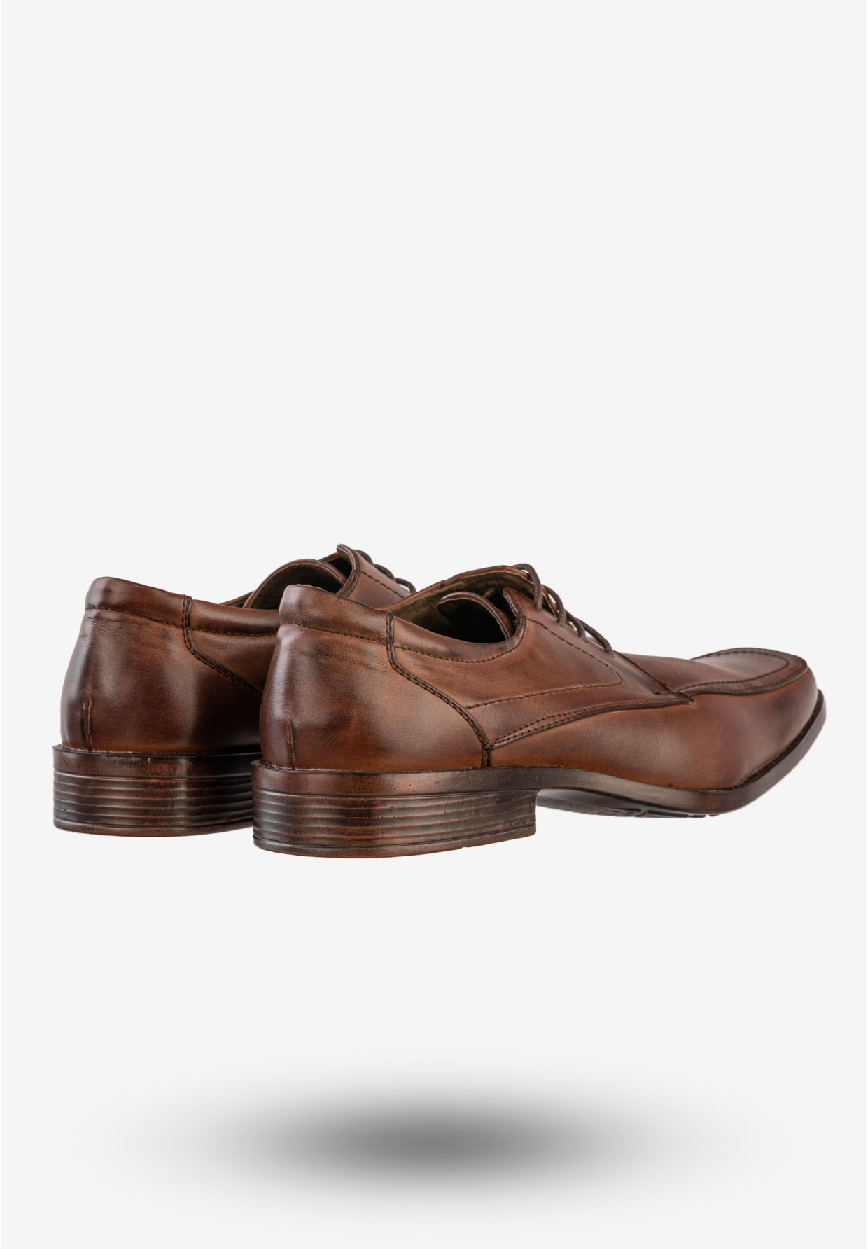 Półbuty Wizytowe Męskie Ekoskóra Buty Eleganckie Brązowe Tutto per tutto T5702-2
