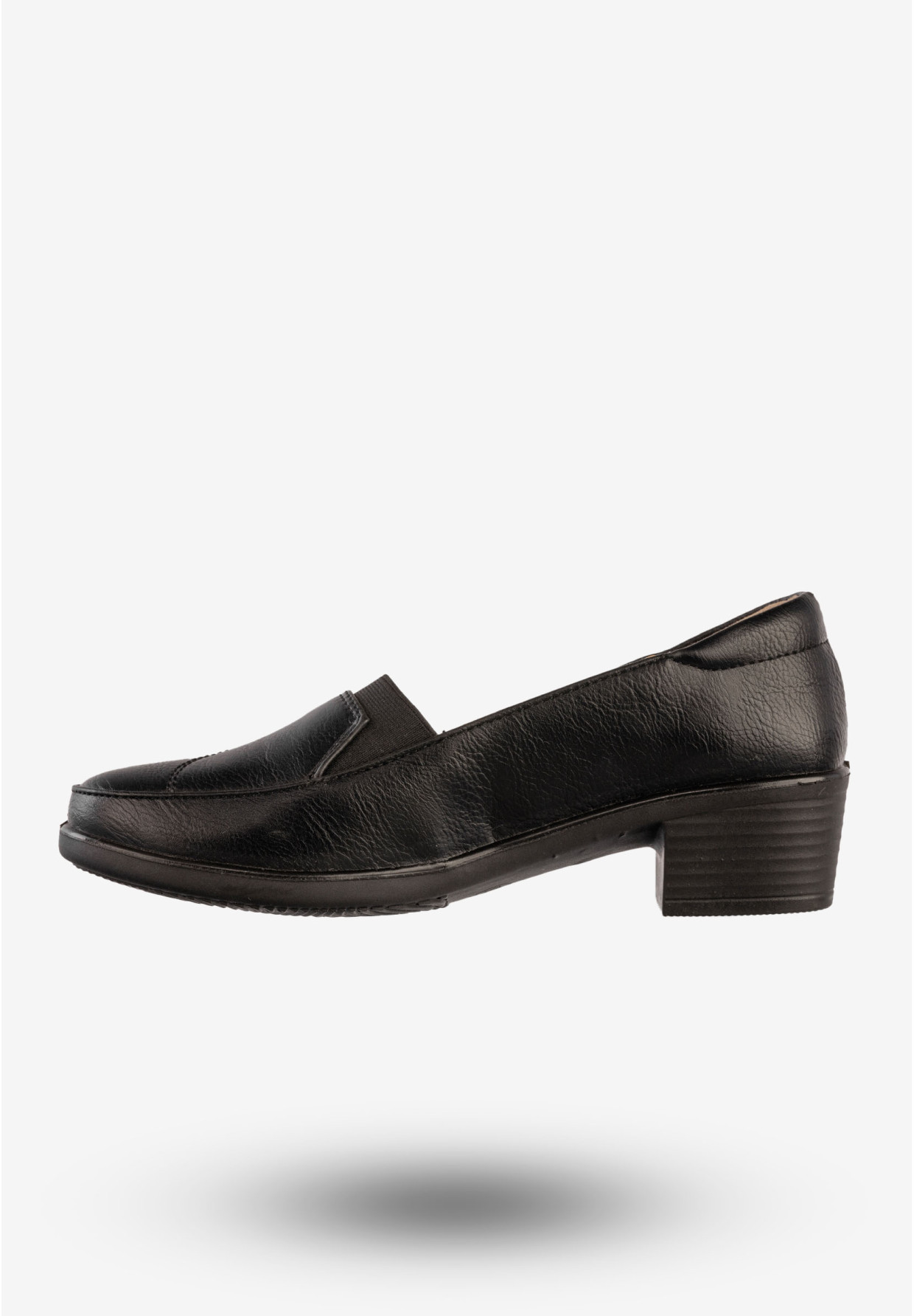 Półbuty Damskie Ekoskóra Buty Eleganckie Skórzana Wkładka Czarne Cabin 9T1004-1