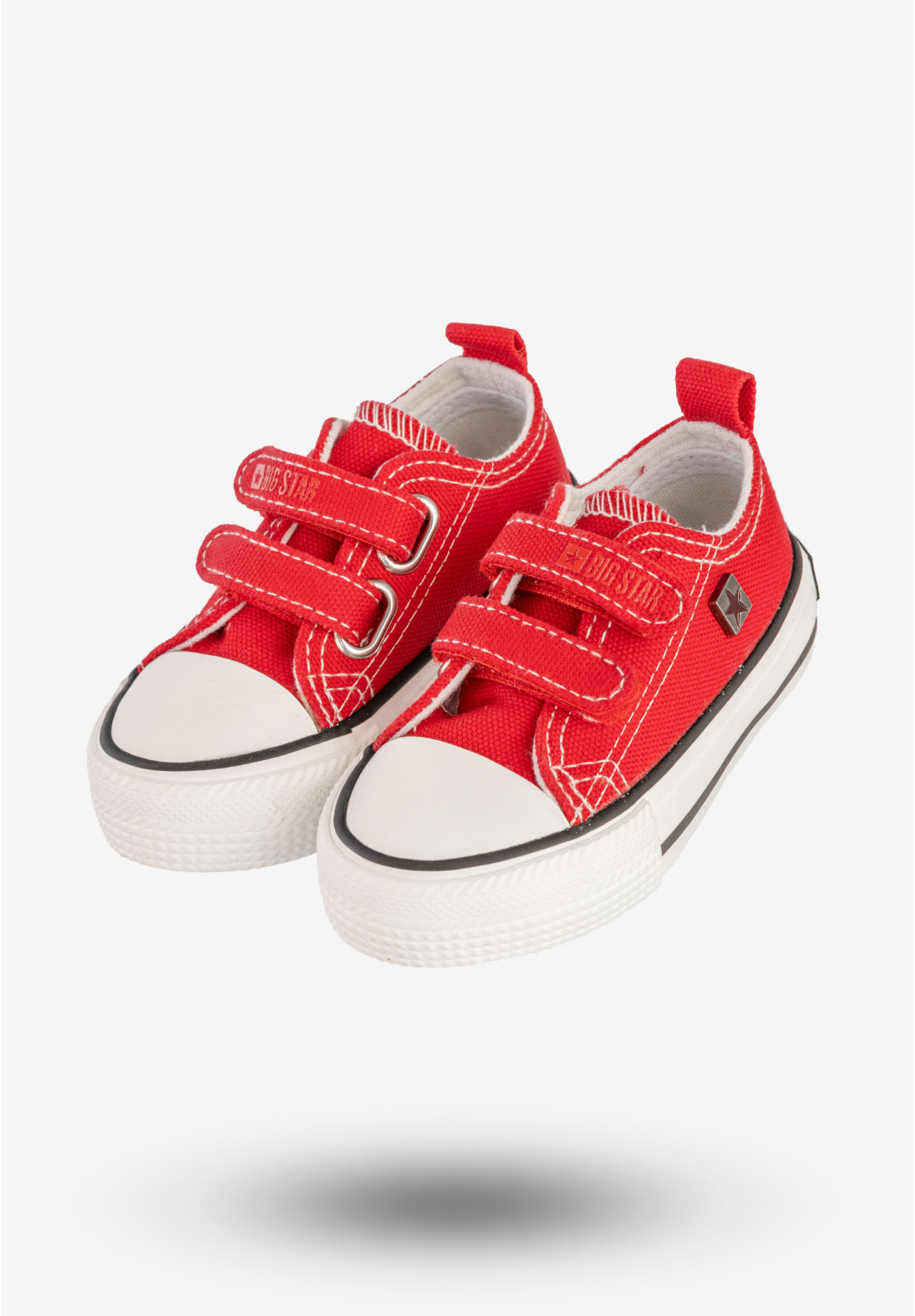 Trampki Dziecięce Buty Na Rzepy BIG STAR Czerwone HH374202
