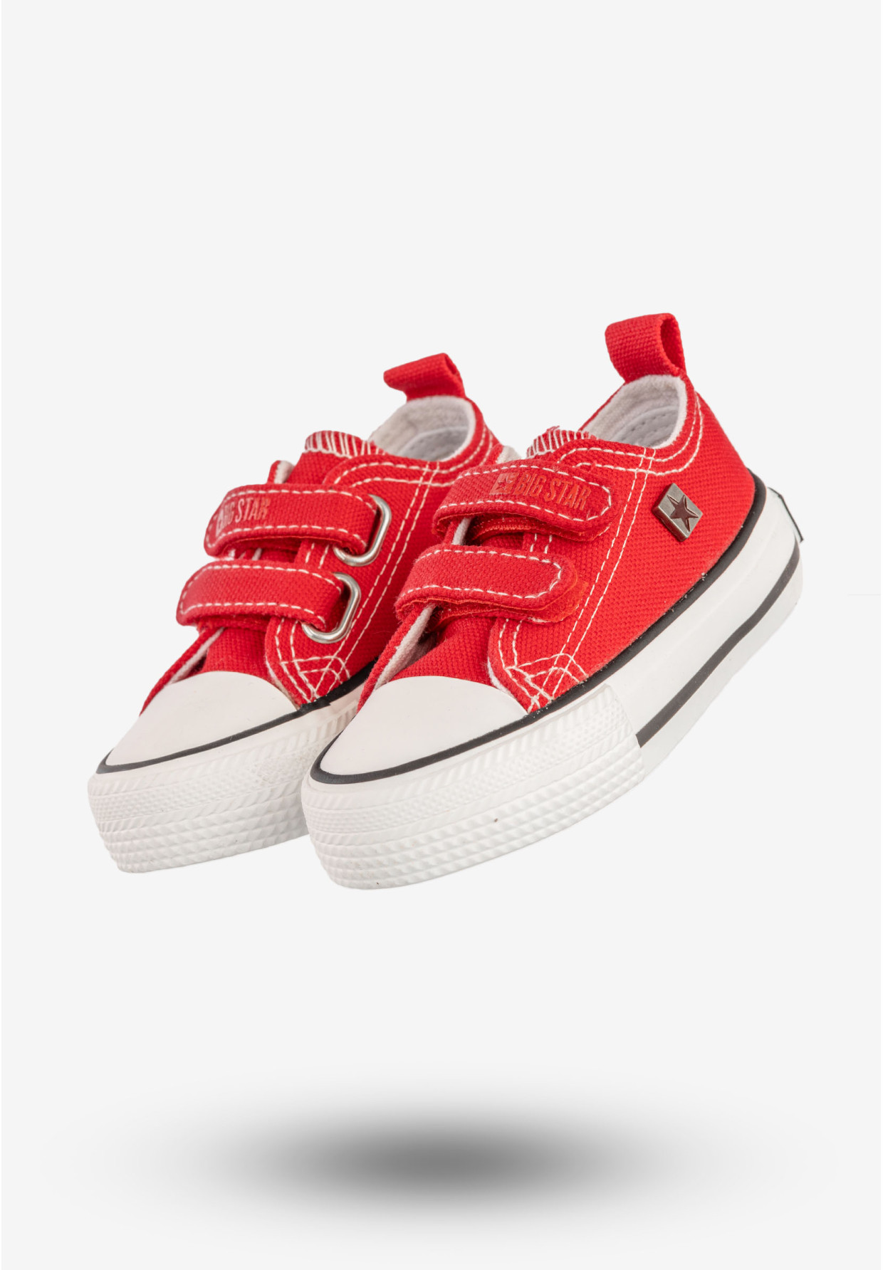Trampki Dziecięce Buty Na Rzepy BIG STAR Czerwone HH374202