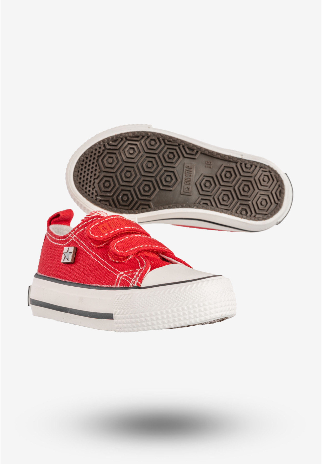 Trampki Dziecięce Buty Na Rzepy BIG STAR Czerwone HH374202