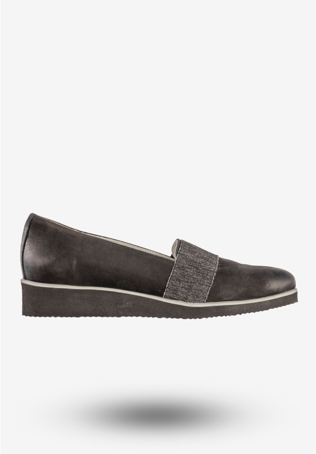 Półbuty Damskie Skórzane Buty Eleganckie Czarne Gino Fabiani 1103/1d
