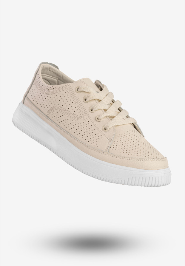 Sneakersy Damskie Skórzane...