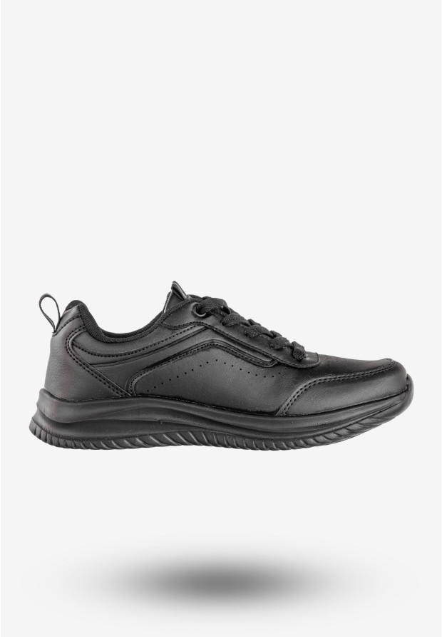 Sneakersy Damskie Ekoskóra Buty Sportowe Wygodne Czarne Badoxx LXC-8444