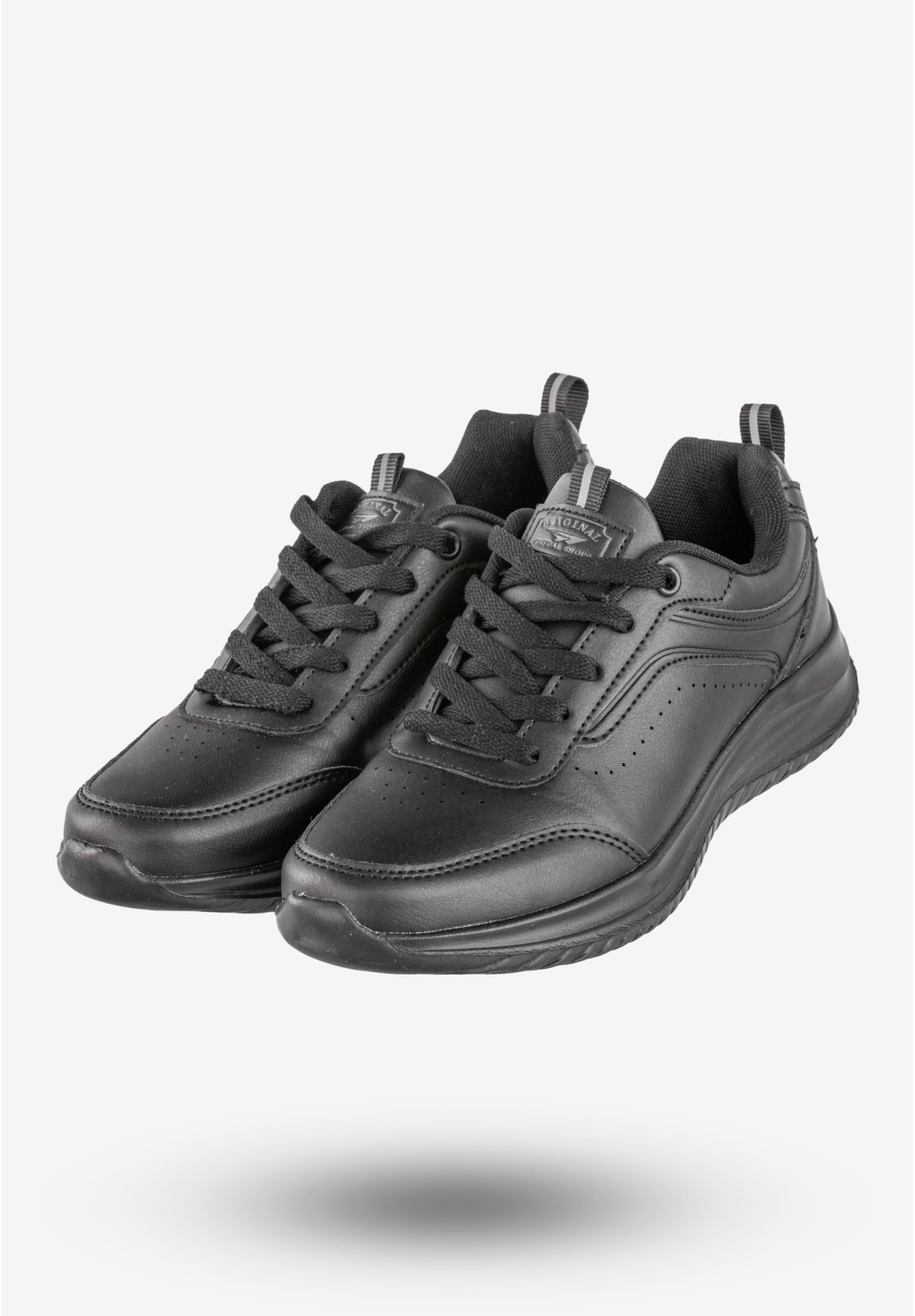 Sneakersy Damskie Ekoskóra Buty Sportowe Wygodne Czarne Badoxx LXC-8444
