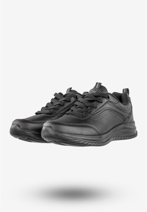Sneakersy Damskie Ekoskóra Buty Sportowe Wygodne Czarne Badoxx LXC-8444