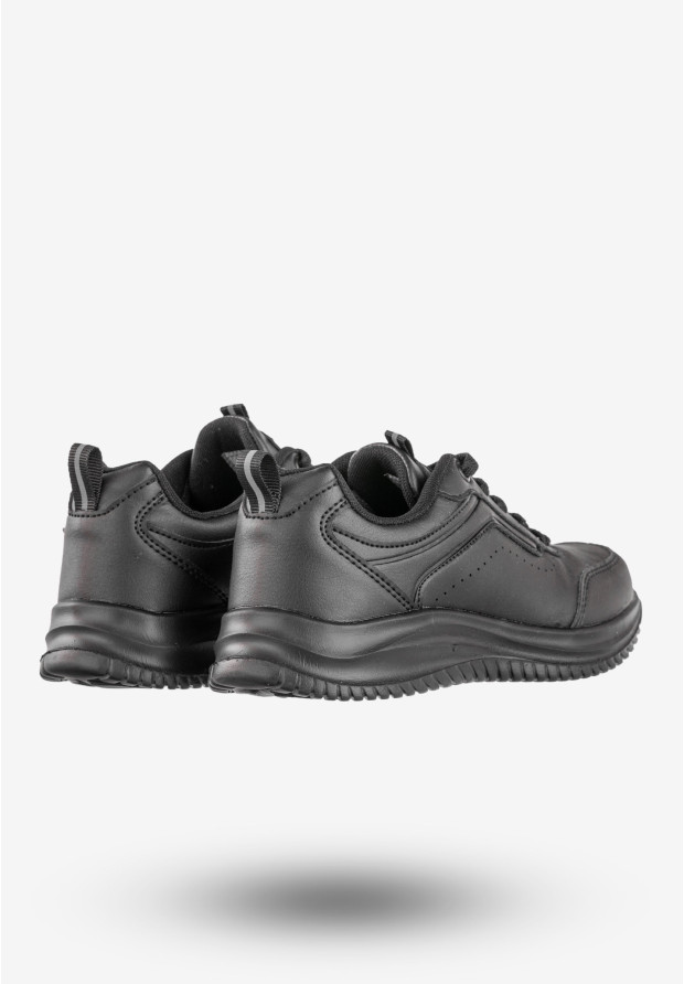 Sneakersy Damskie Ekoskóra Buty Sportowe Wygodne Czarne Badoxx LXC-8444