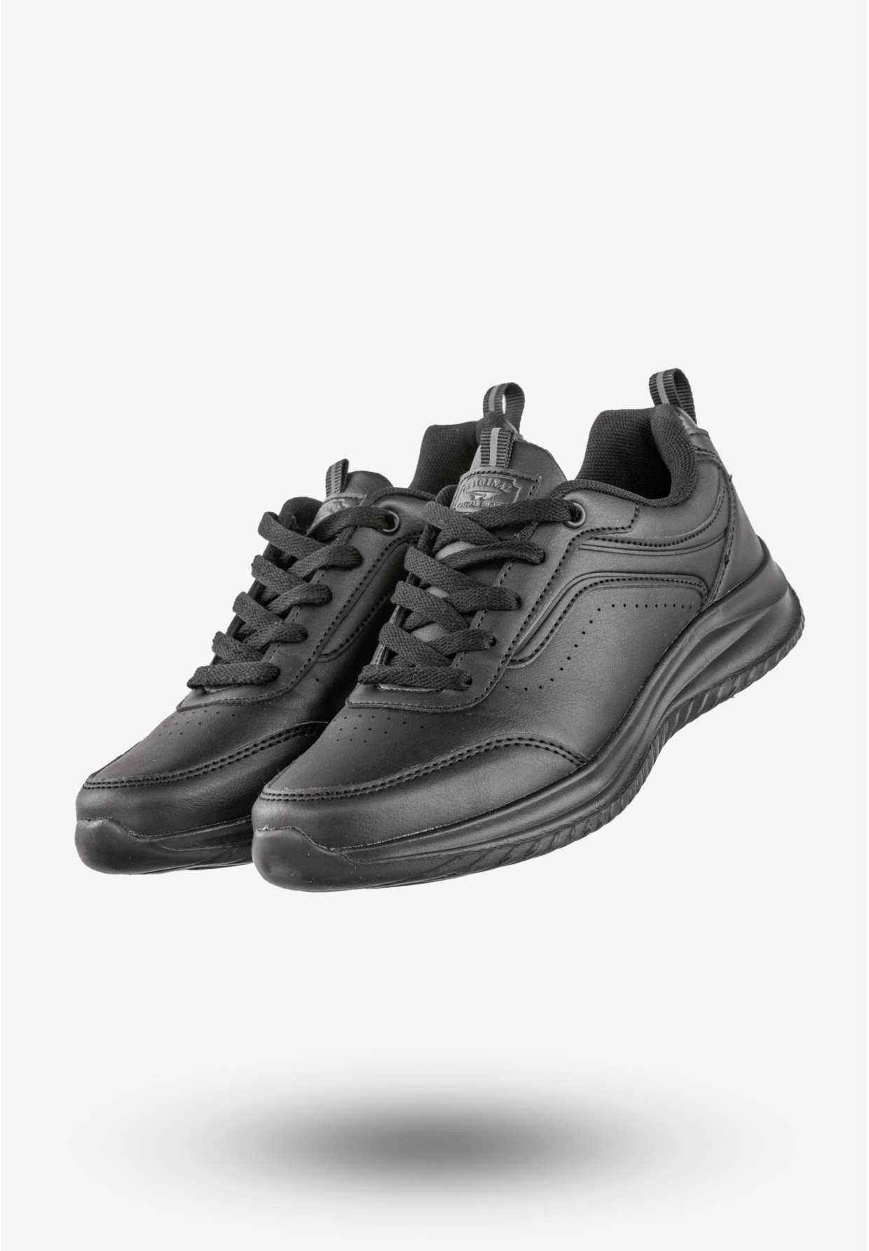 Sneakersy Damskie Ekoskóra Buty Sportowe Wygodne Czarne Badoxx LXC-8444