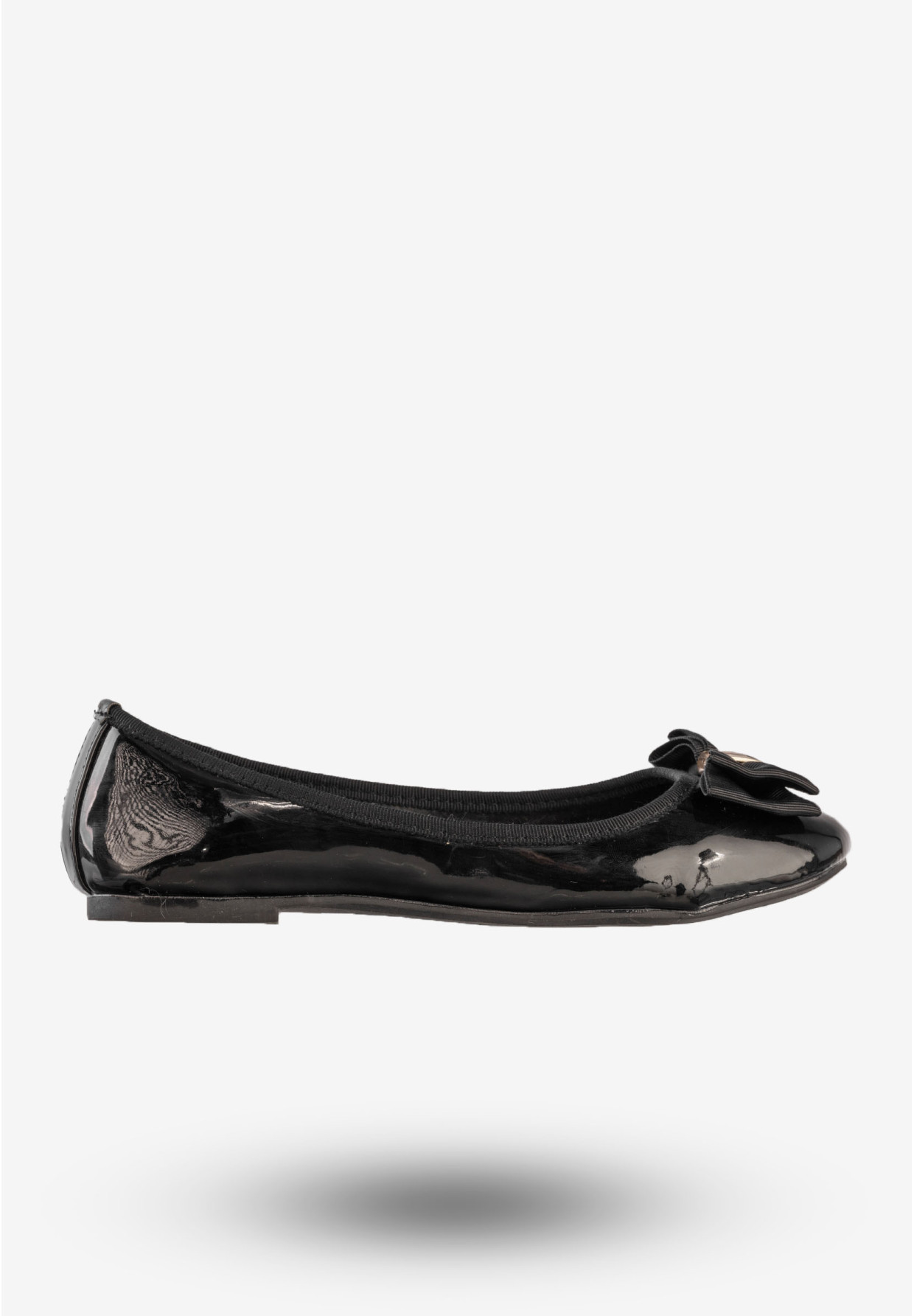 Baleriny Dziewczęce Ekoskóra Buty Eleganckie Z Kokardą Czarne Footwear DD79B