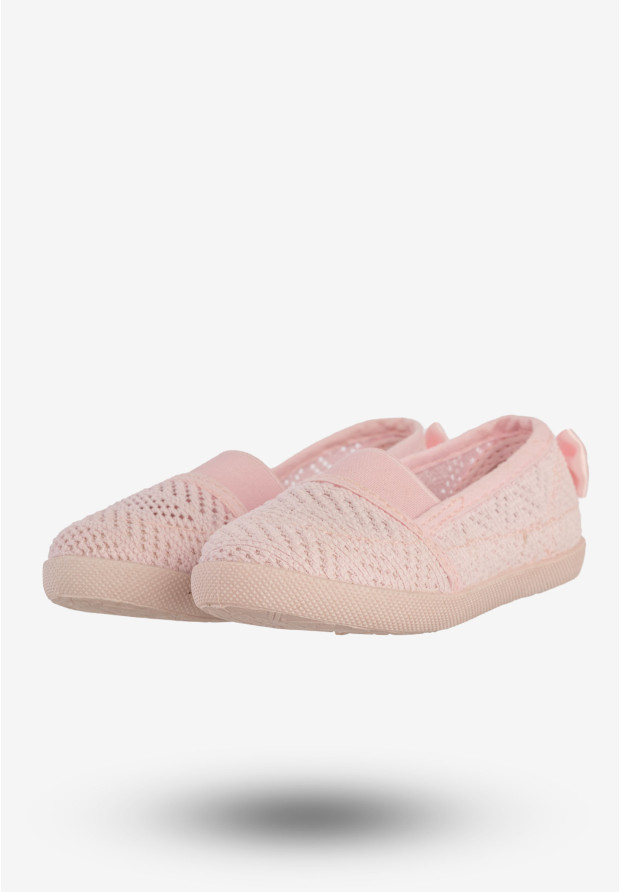 Tenisówki Dziewczęce Wsuwane Półbuty Ażurowe Buty Różowe Bella Paris CB-S159-16