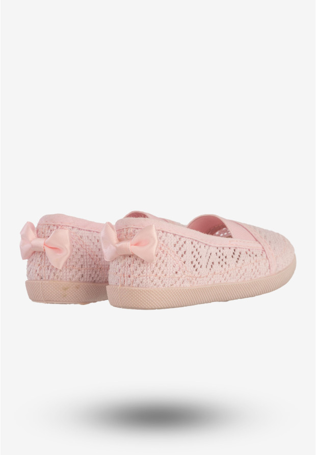 Tenisówki Dziewczęce Wsuwane Półbuty Ażurowe Buty Różowe Bella Paris CB-S159-16