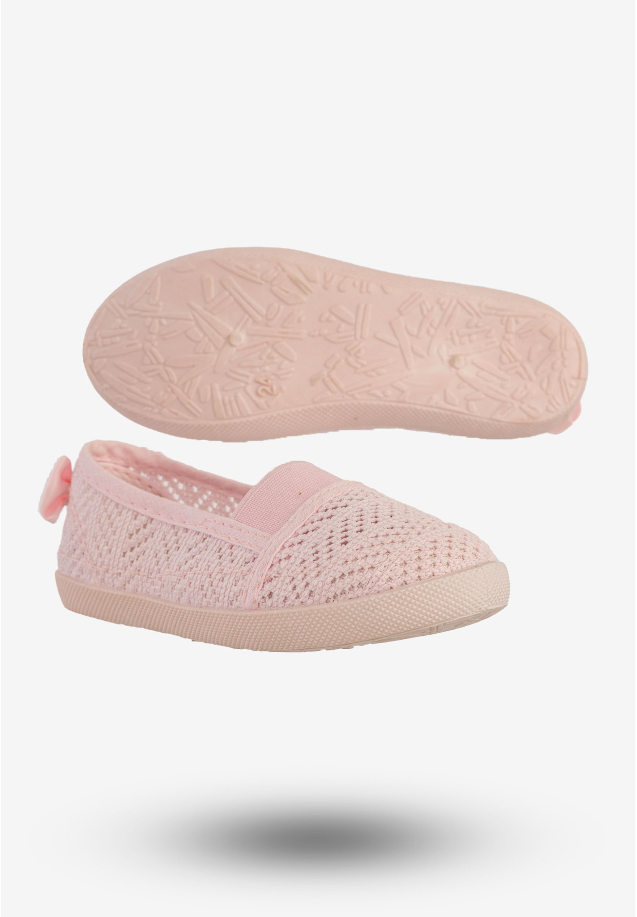 Tenisówki Dziewczęce Wsuwane Półbuty Ażurowe Buty Różowe Bella Paris CB-S159-16