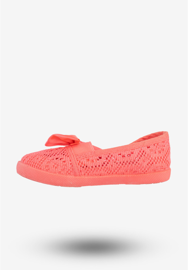 Trampki Dziewczęce Wsuwane Baleriny Neonowe Buty Różowe Bella Paris CB-S151-11