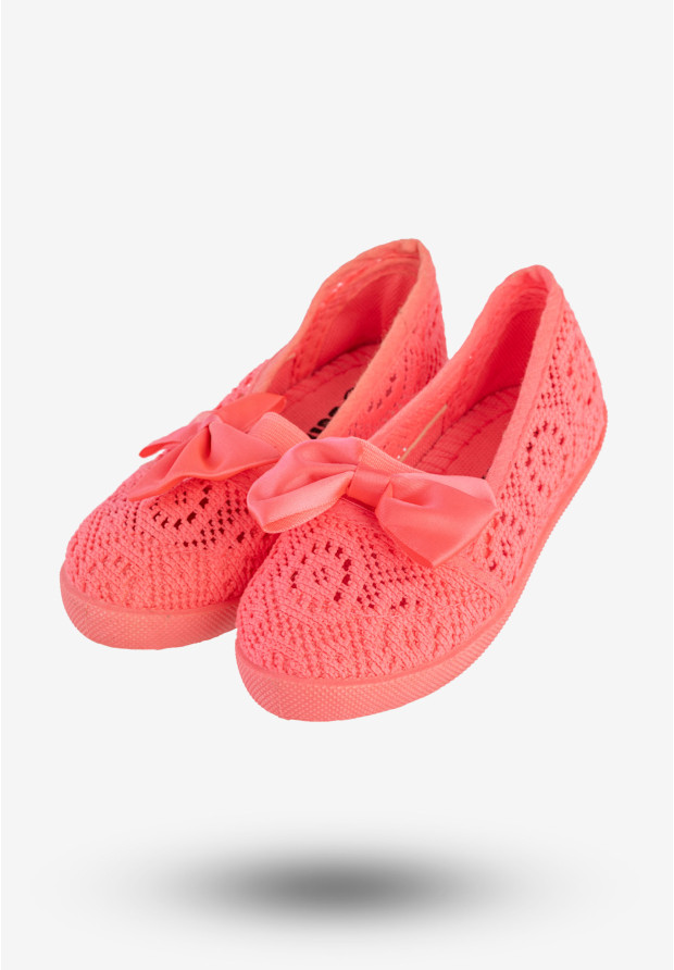 Trampki Dziewczęce Wsuwane Baleriny Neonowe Buty Różowe Bella Paris CB-S151-11