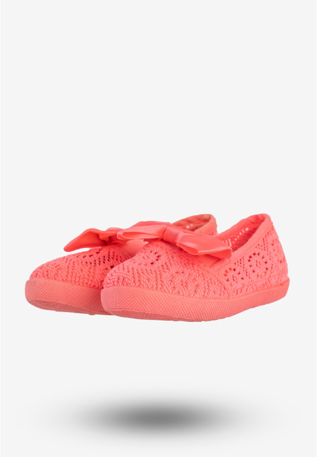 Trampki Dziewczęce Wsuwane Baleriny Neonowe Buty Różowe Bella Paris CB-S151-11