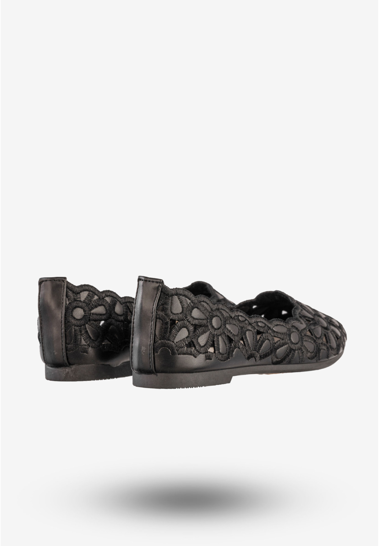 Baleriny Dziecięce Ekoskóra Buty Eleganckie Półbuty Czarne Potocki 23-23012BK3