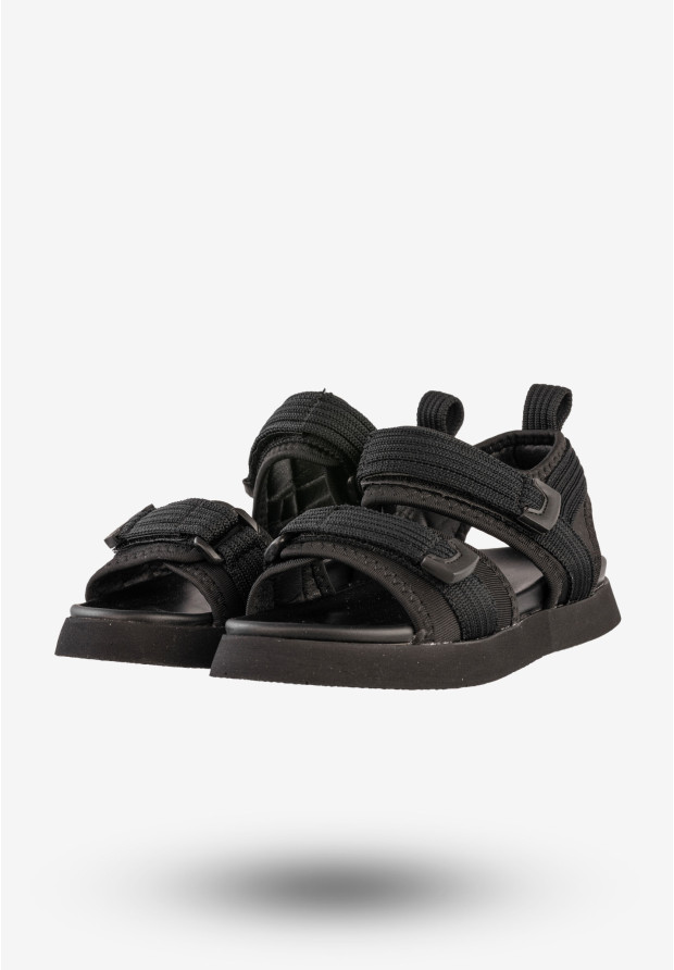 Sandały Dziecięce Buty Na Rzepy Sportowe Czarne Apawwa T865