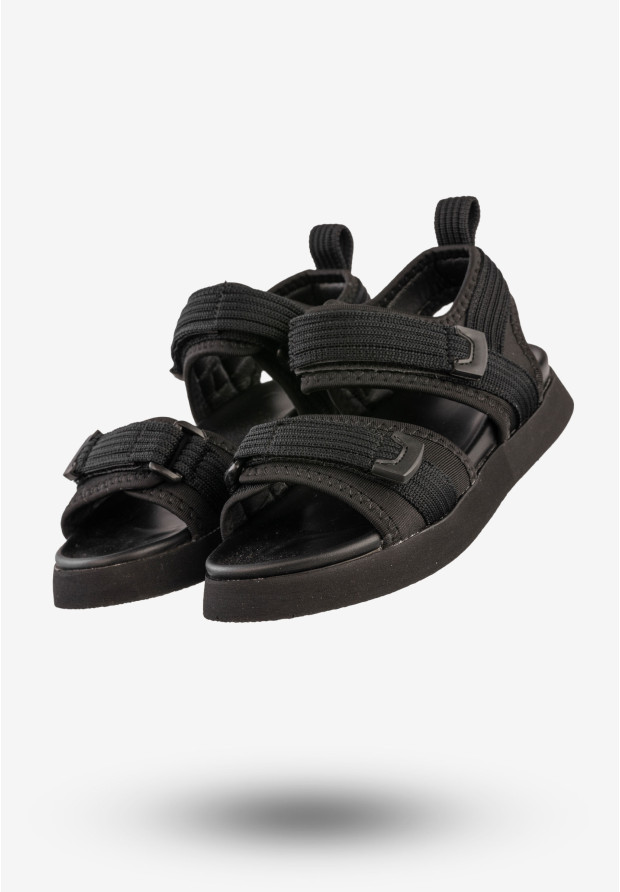 Sandały Dziecięce Buty Na Rzepy Sportowe Czarne Apawwa T865