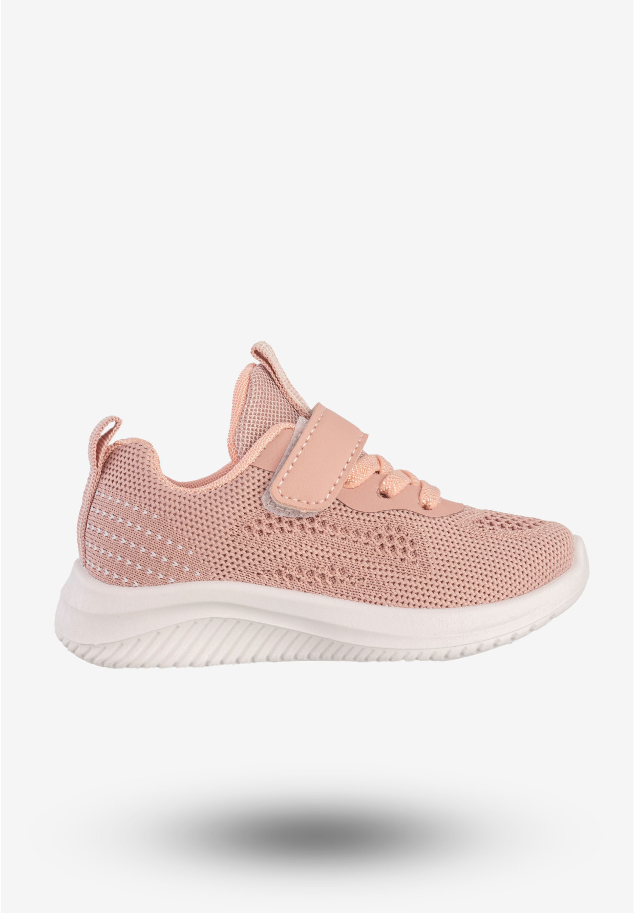 Sneakersy Dziecięce Sportowe Buty Na Rzepy Różowe Apawwa Z395