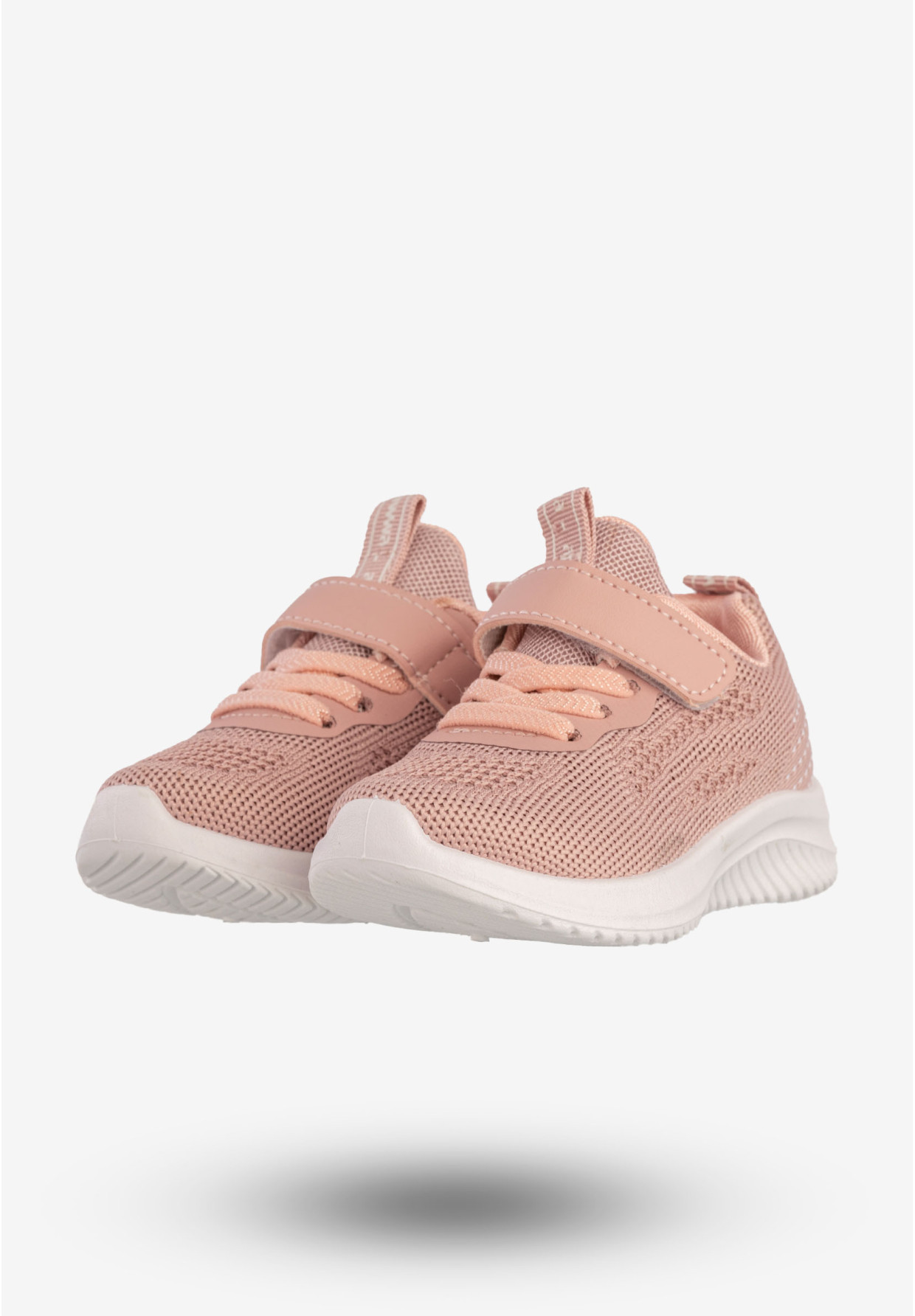 Sneakersy Dziecięce Sportowe Buty Na Rzepy Różowe Apawwa Z395