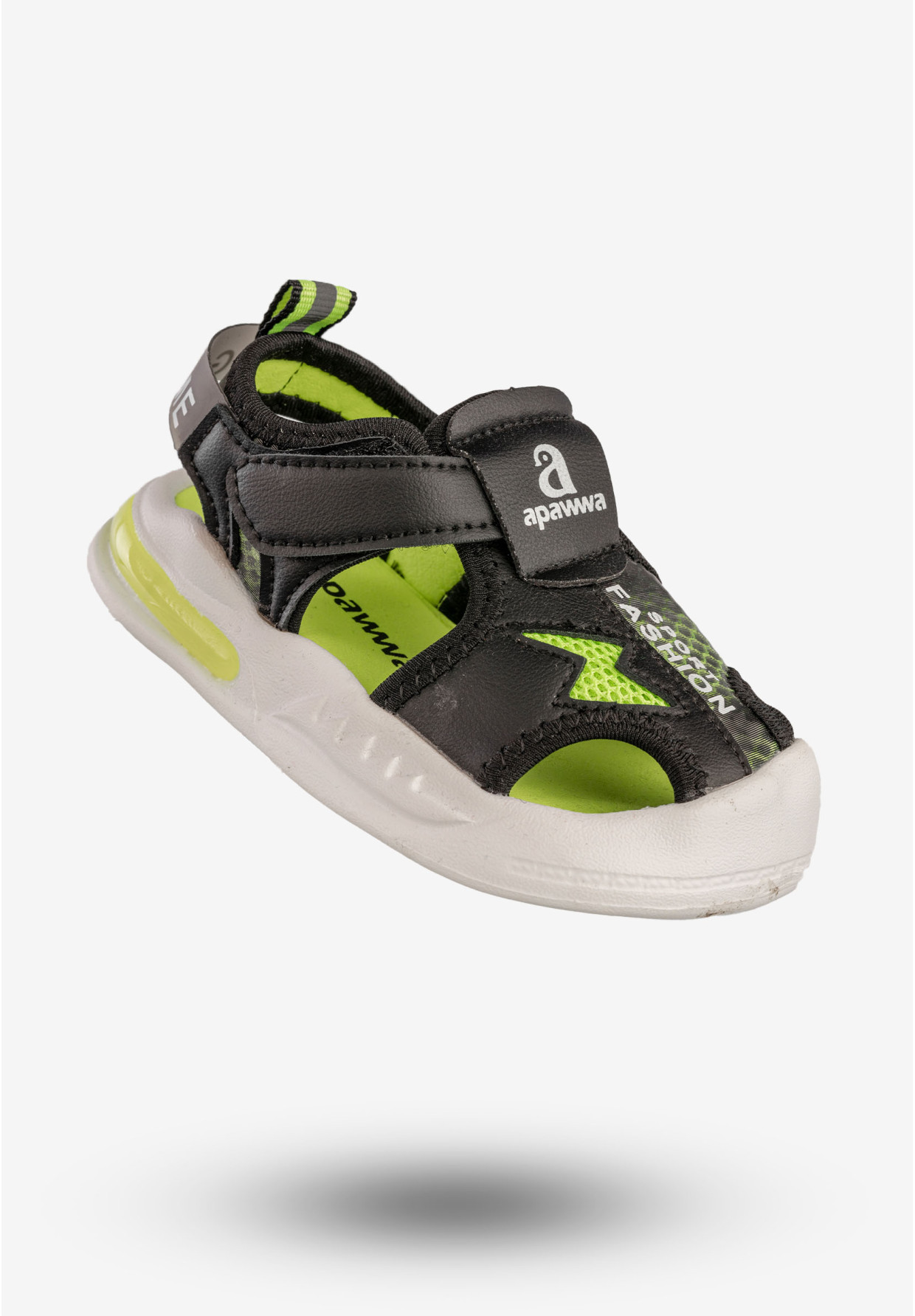 Sandały Dziecięce Buty Chłopięce Wygodne Czarne Apawwa NX122-2