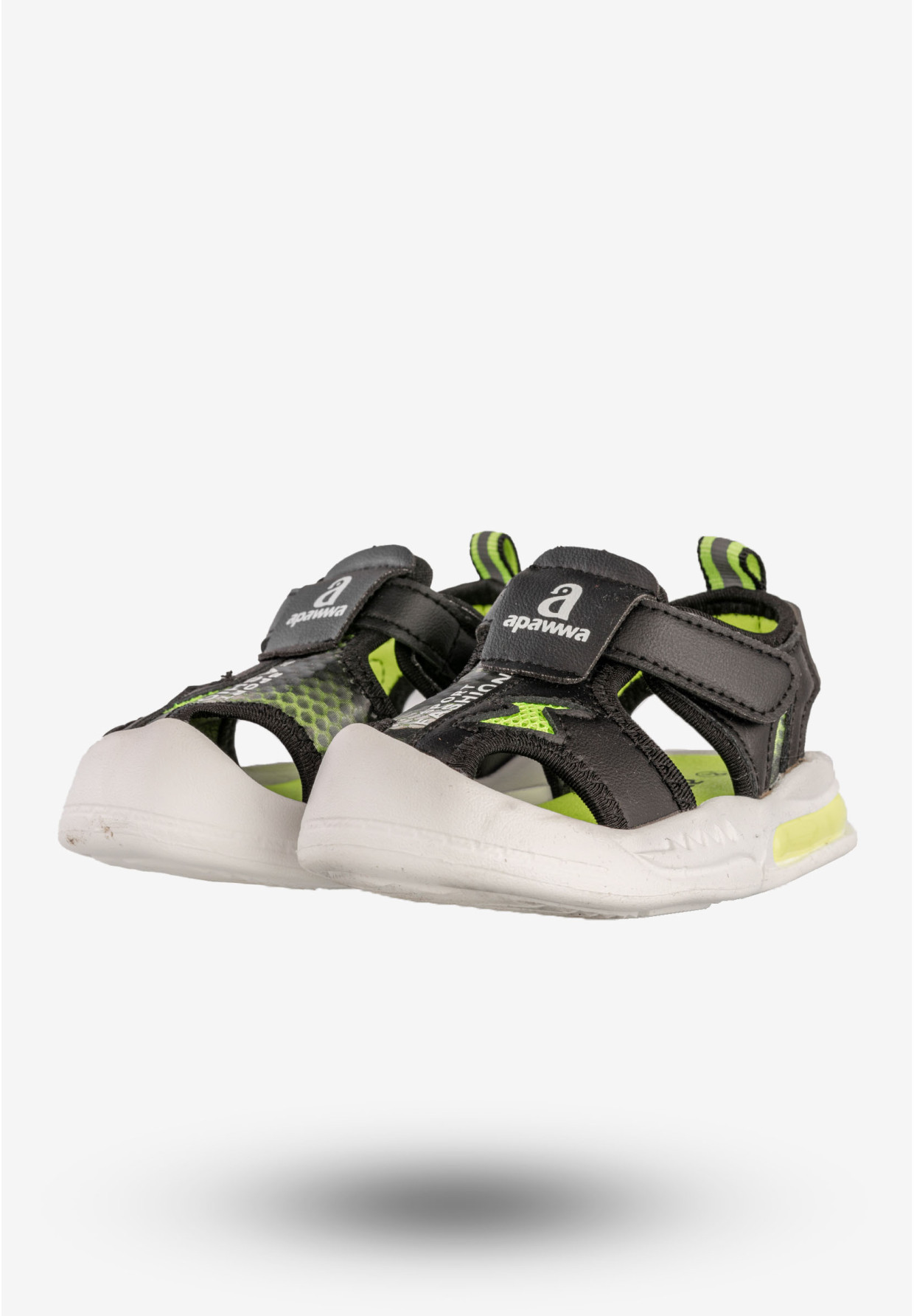 Sandały Dziecięce Buty Chłopięce Wygodne Czarne Apawwa NX122-2