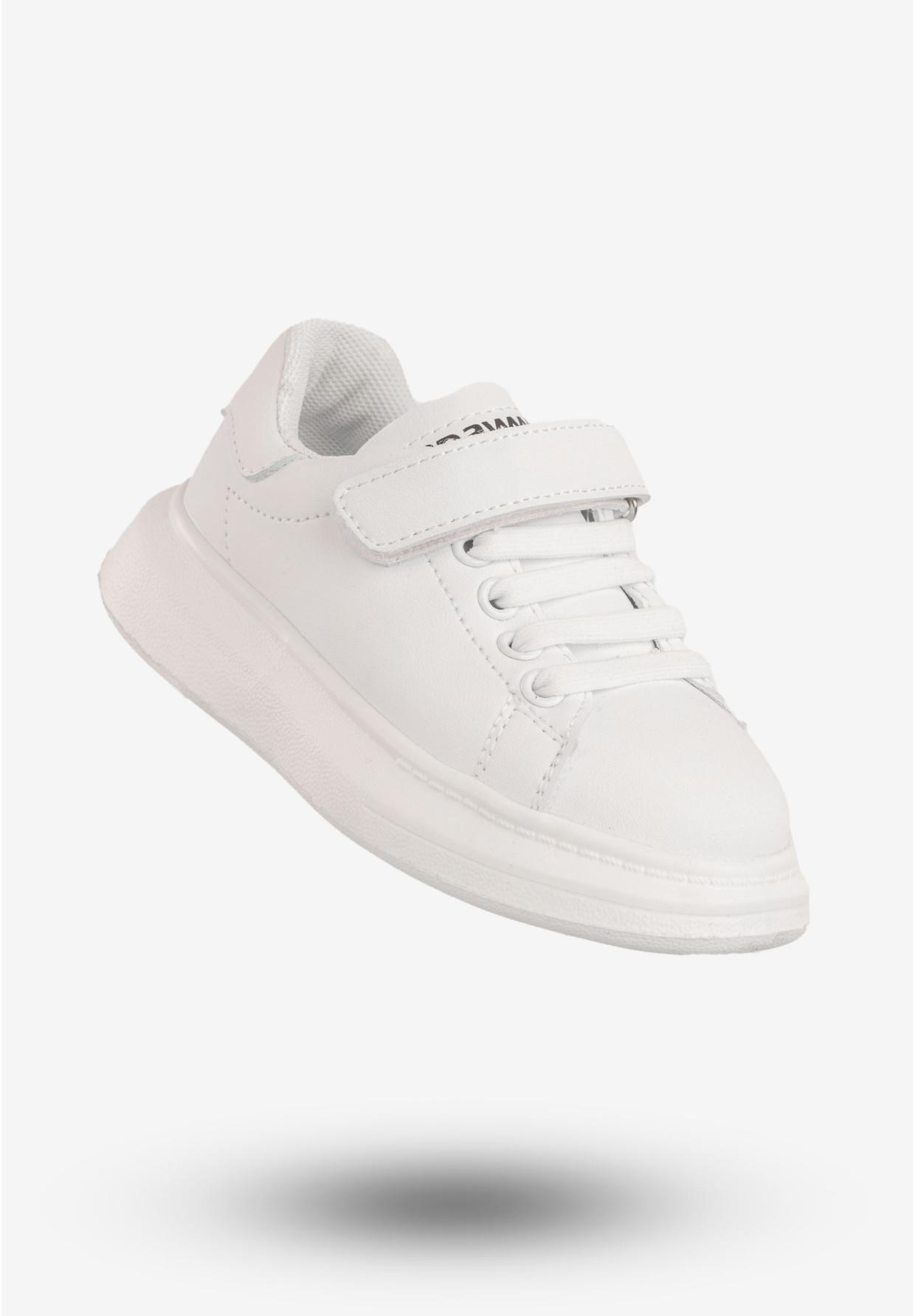 Sneakersy Dziecięce Buty Sportowe Na Rzepy Białe Apawwa TC308