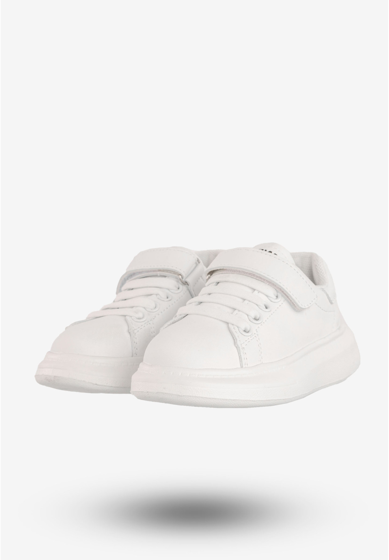 Sneakersy Dziecięce Buty Sportowe Na Rzepy Białe Apawwa TC308