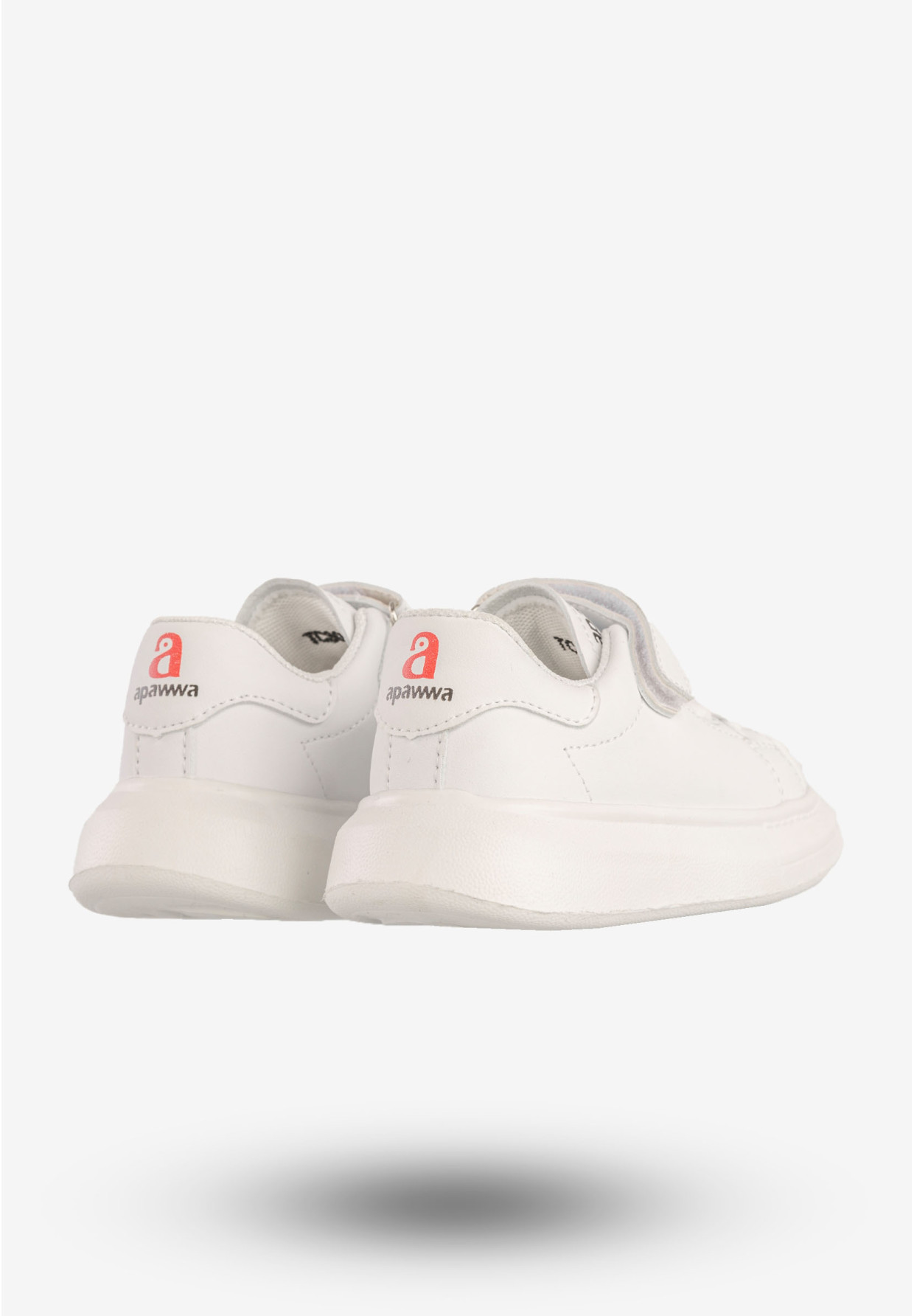 Sneakersy Dziecięce Buty Sportowe Na Rzepy Białe Apawwa TC308