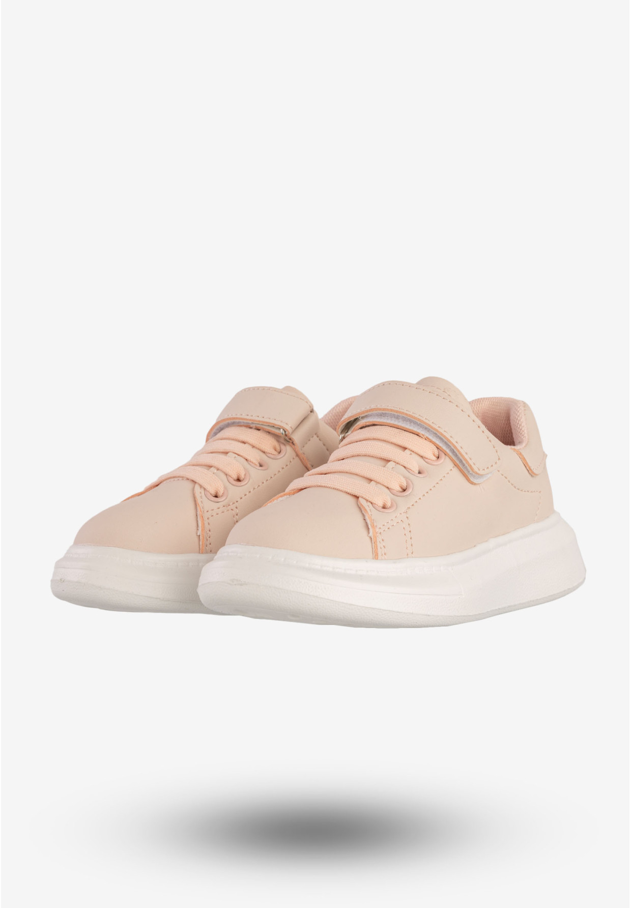 Sneakersy Dziecięce Buty Sportowe Na Rzepy Różowe Apawwa TC308