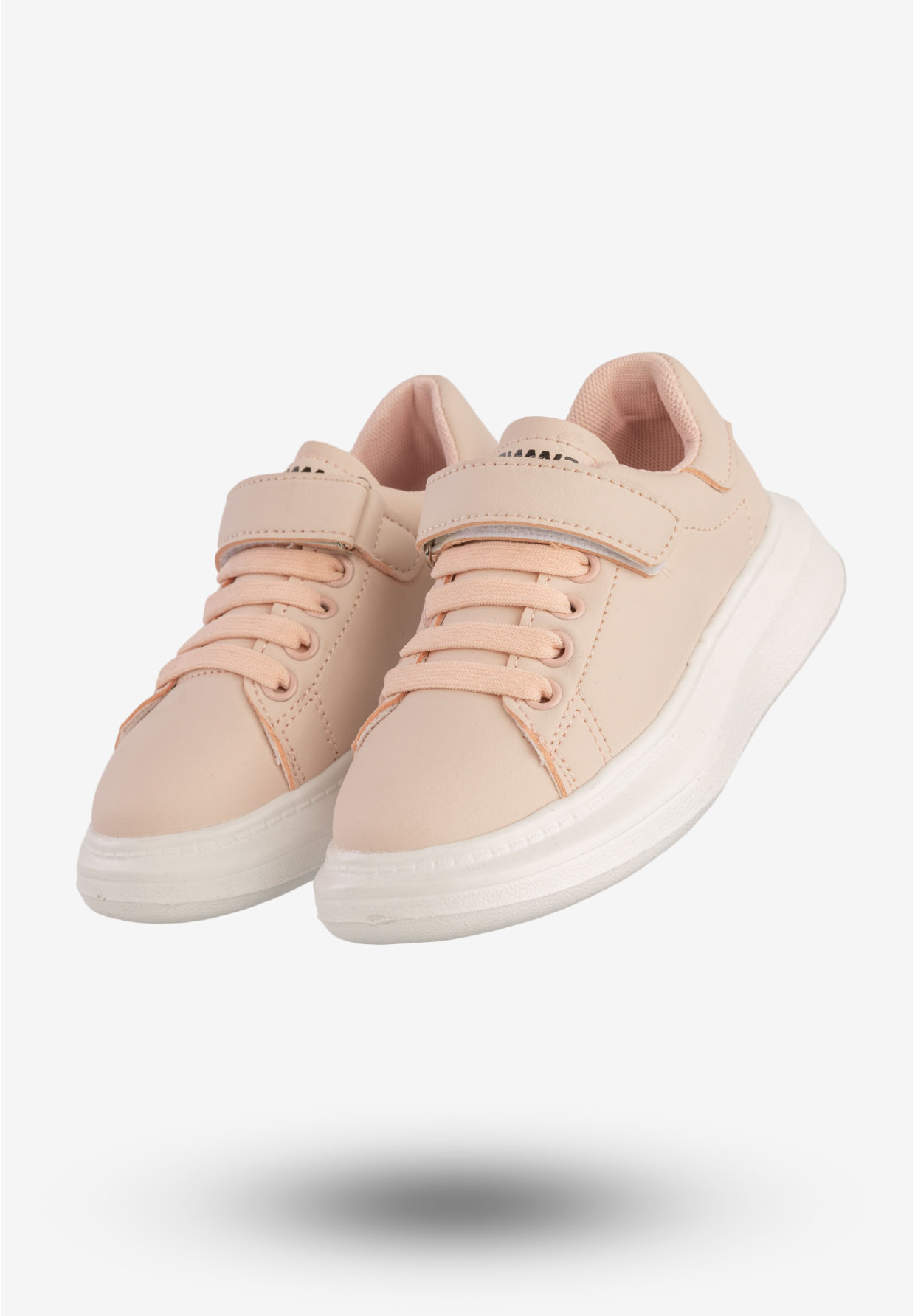 Sneakersy Dziecięce Buty Sportowe Na Rzepy Różowe Apawwa TC308