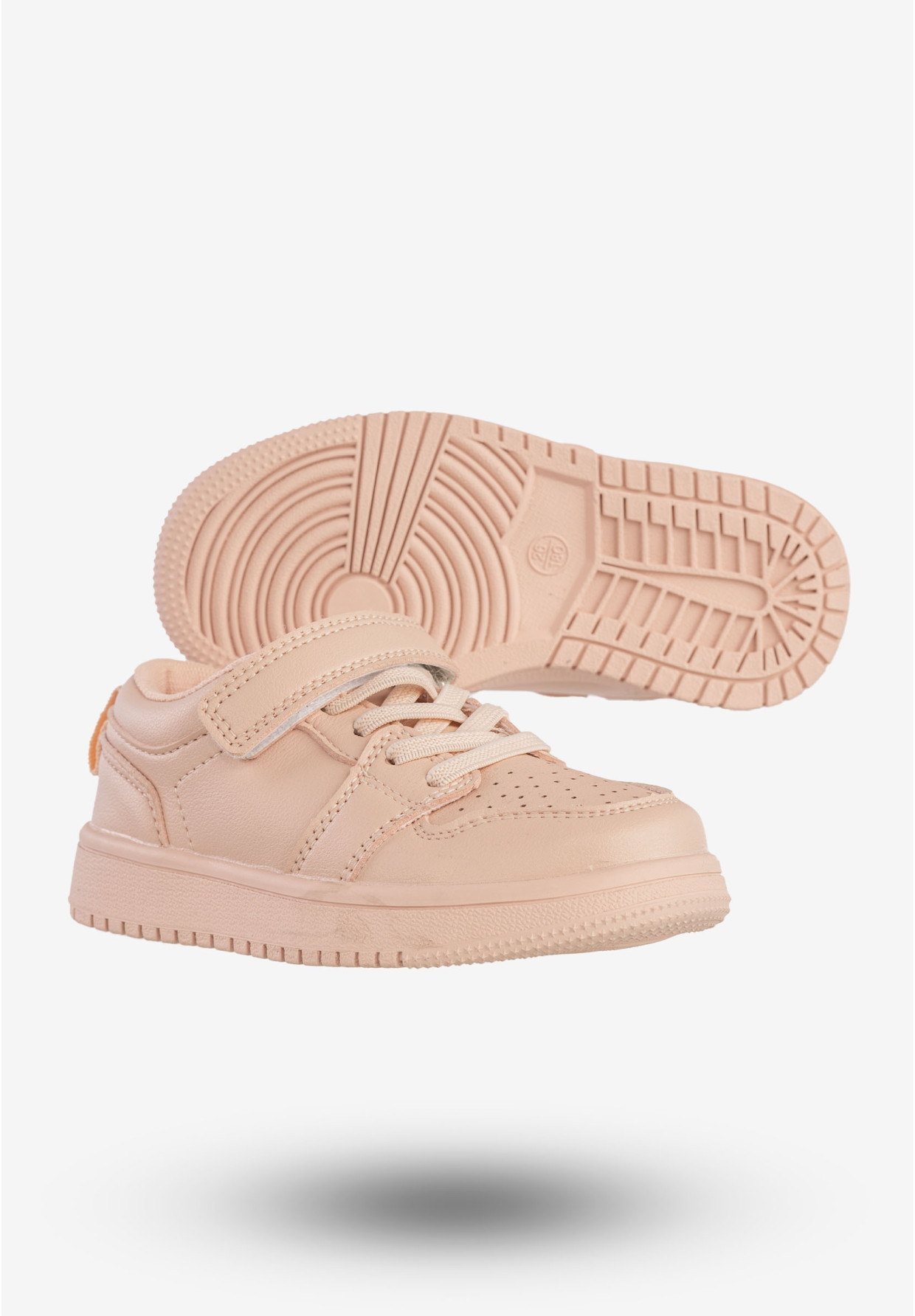 Sneakersy Dziecięce Ekoskóra Buty Sportowe Na Rzepy Różowe Apawwa TC813