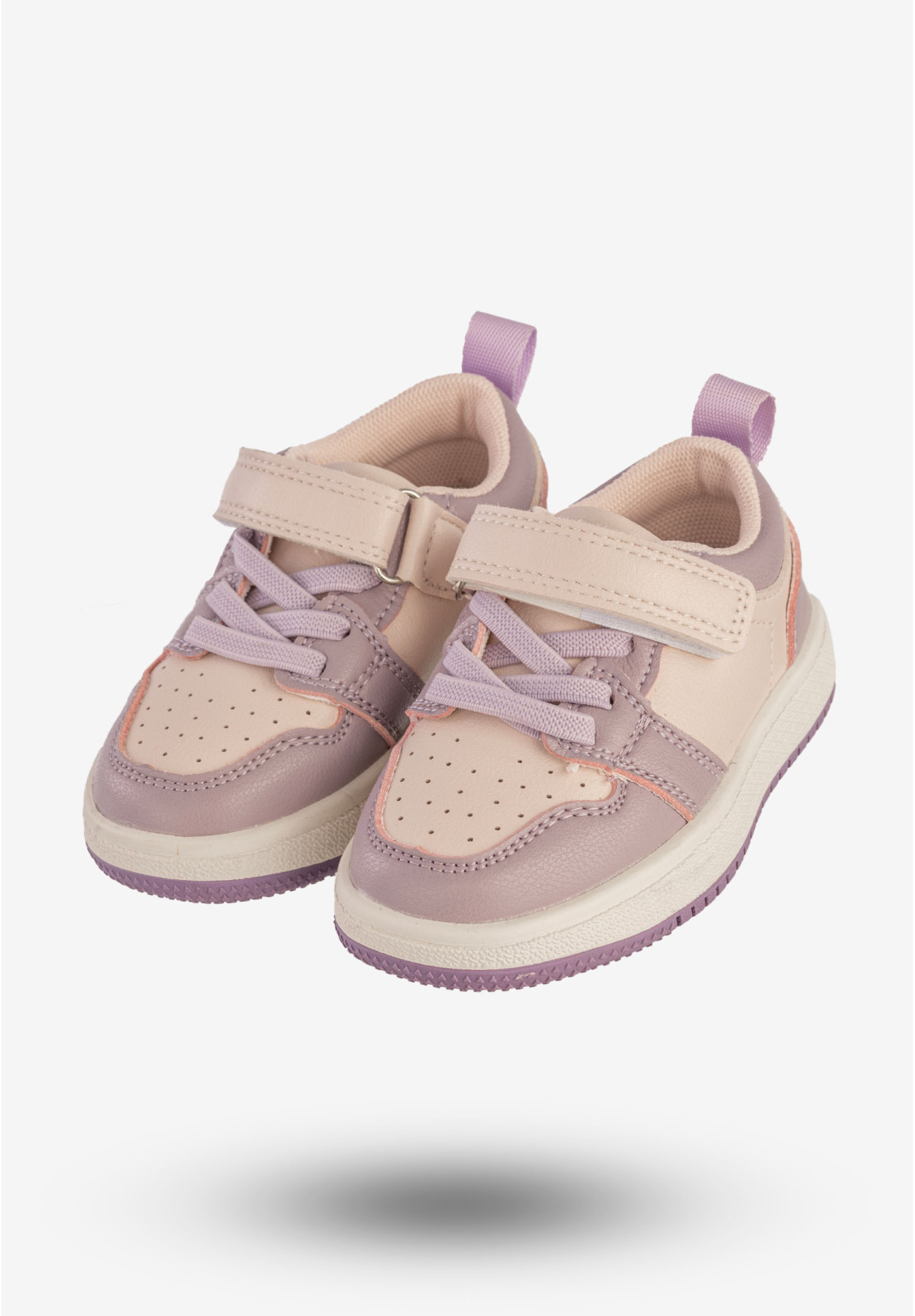 Sneakersy Dziecięce Na Rzepy Buty Sportowe Fioletowe Apawwa TC820