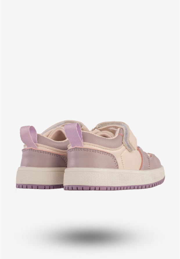 Sneakersy Dziecięce Na Rzepy Buty Sportowe Fioletowe Apawwa TC820
