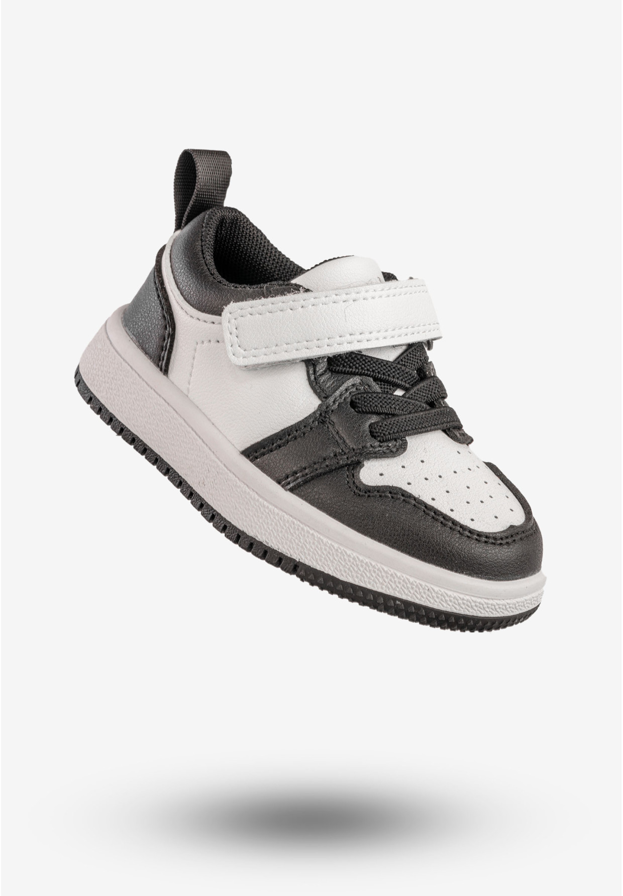 Sneakersy Dziecięce Na Rzepy Buty Sportowe Czarne Apawwa TC820