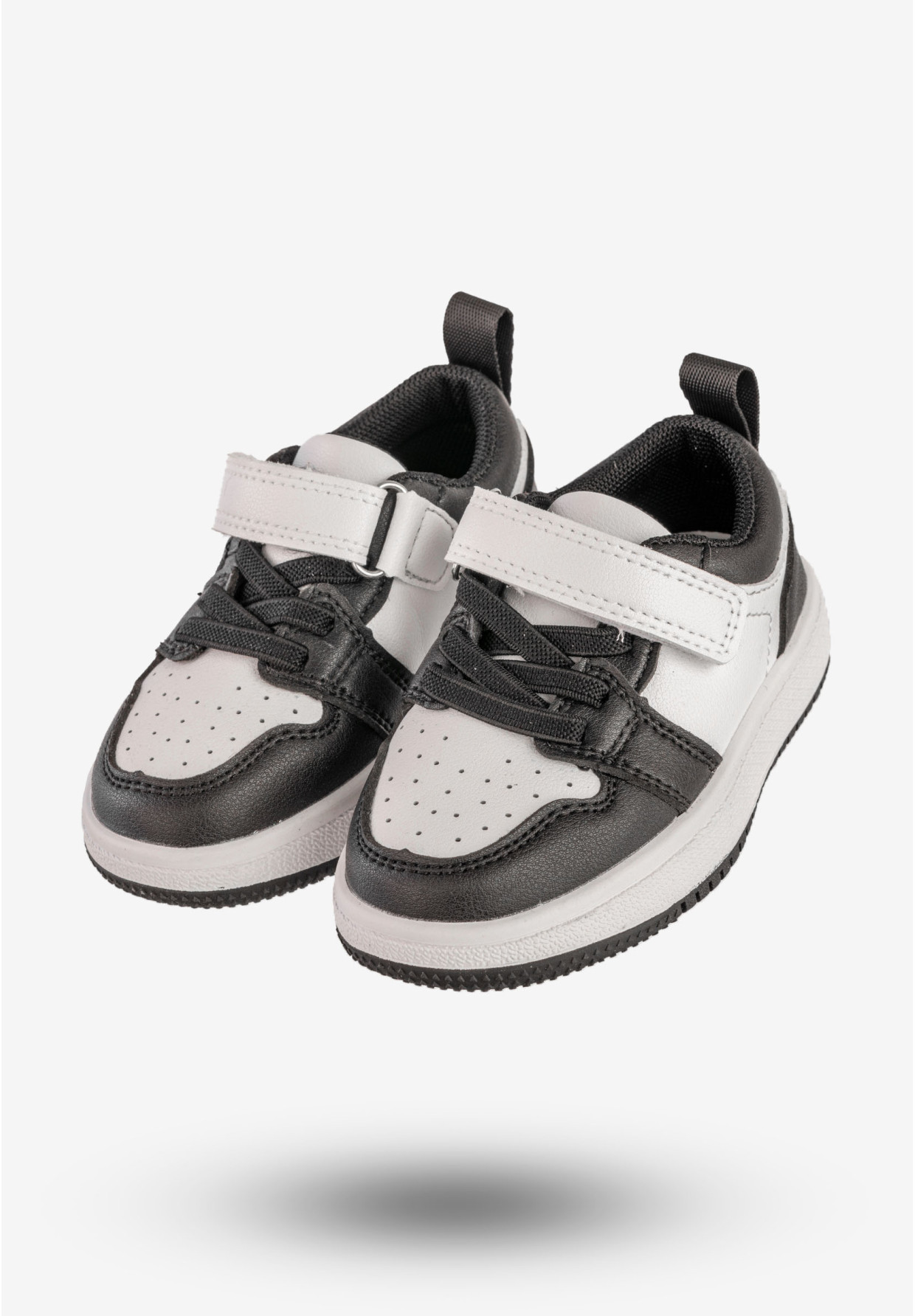 Sneakersy Dziecięce Na Rzepy Buty Sportowe Czarne Apawwa TC820