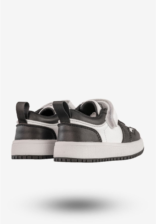Sneakersy Dziecięce Na Rzepy Buty Sportowe Czarne Apawwa TC820