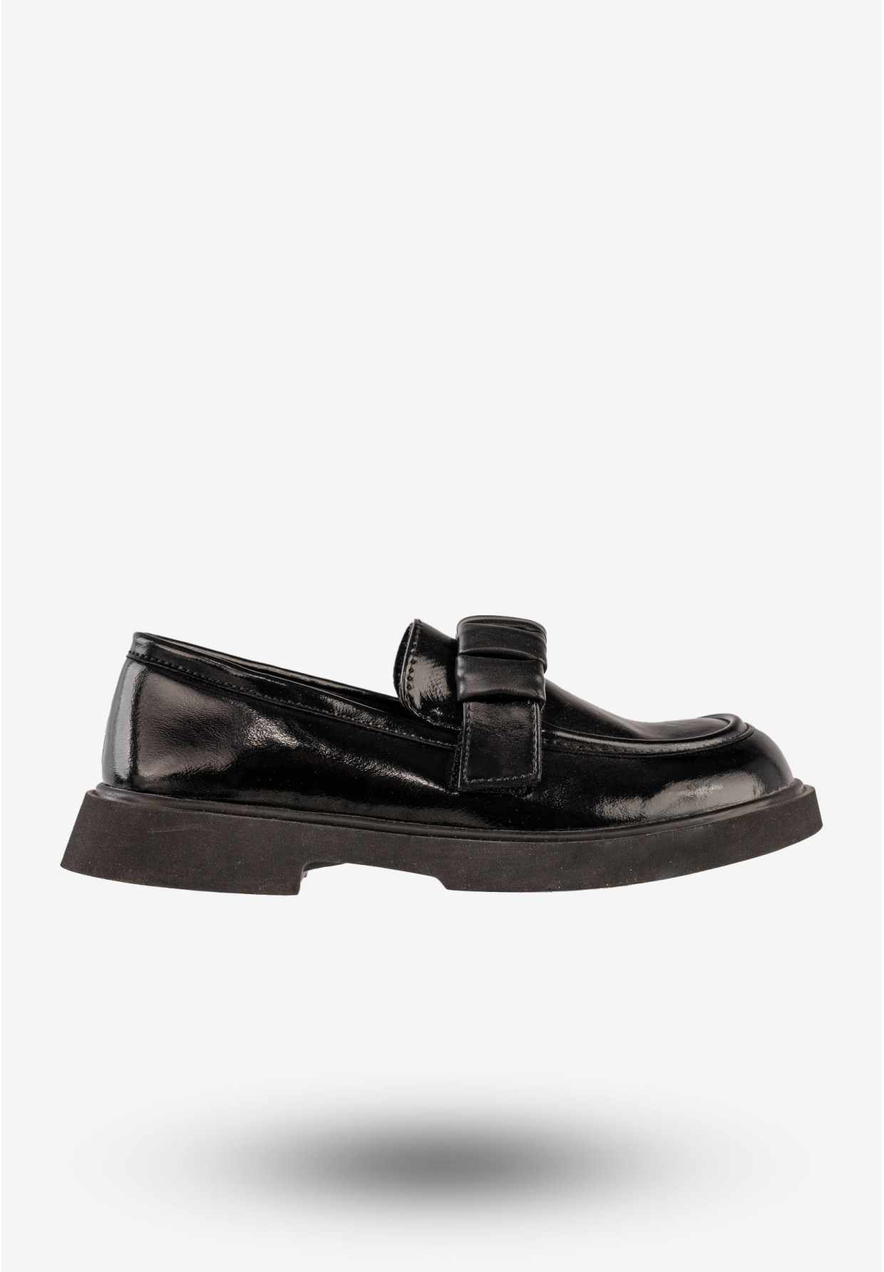Mokasyny Dziecięce Ekoskóra Buty Eleganckie Półbuty Czarne Apawwa MC538