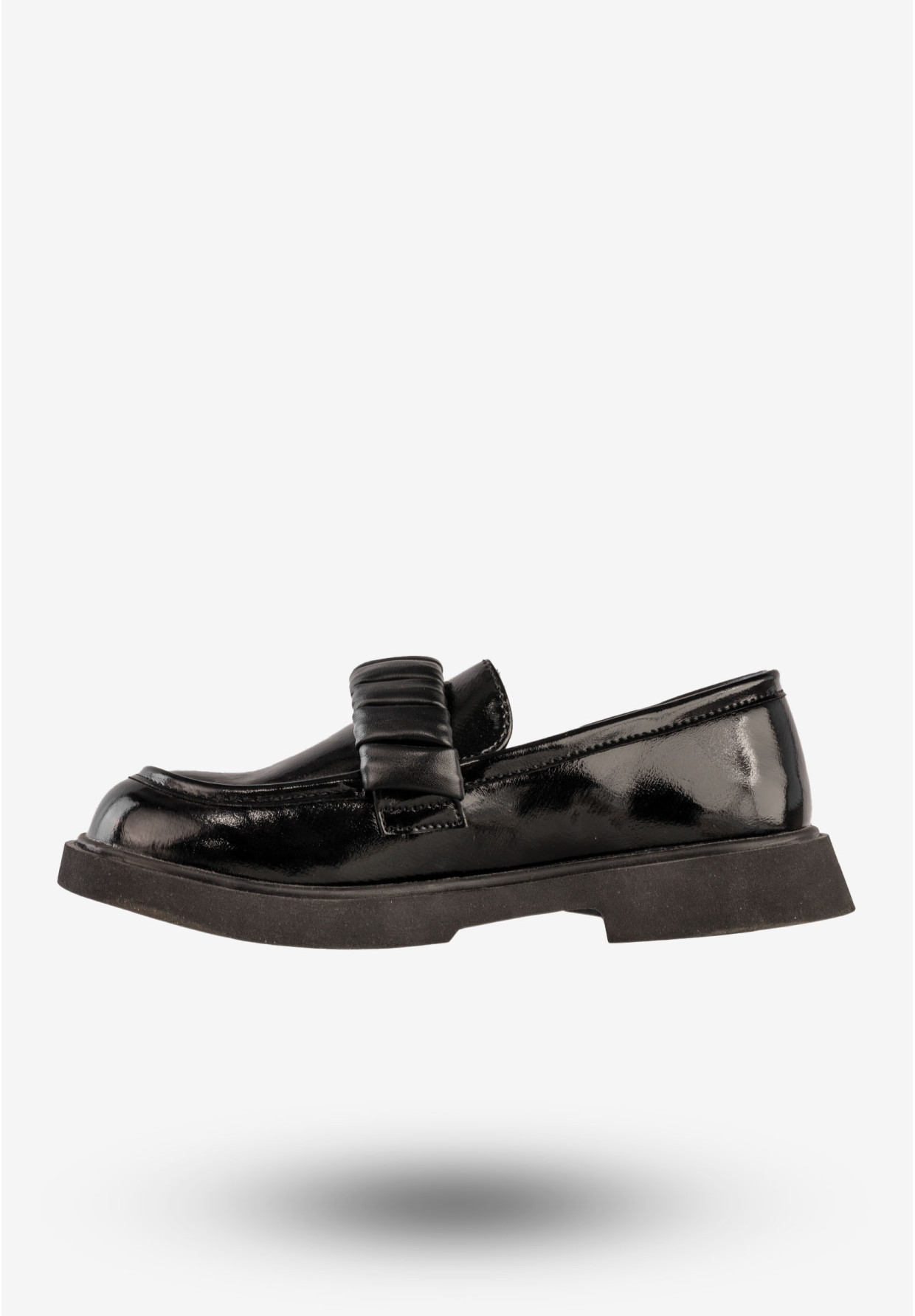 Mokasyny Dziecięce Ekoskóra Buty Eleganckie Półbuty Czarne Apawwa MC538