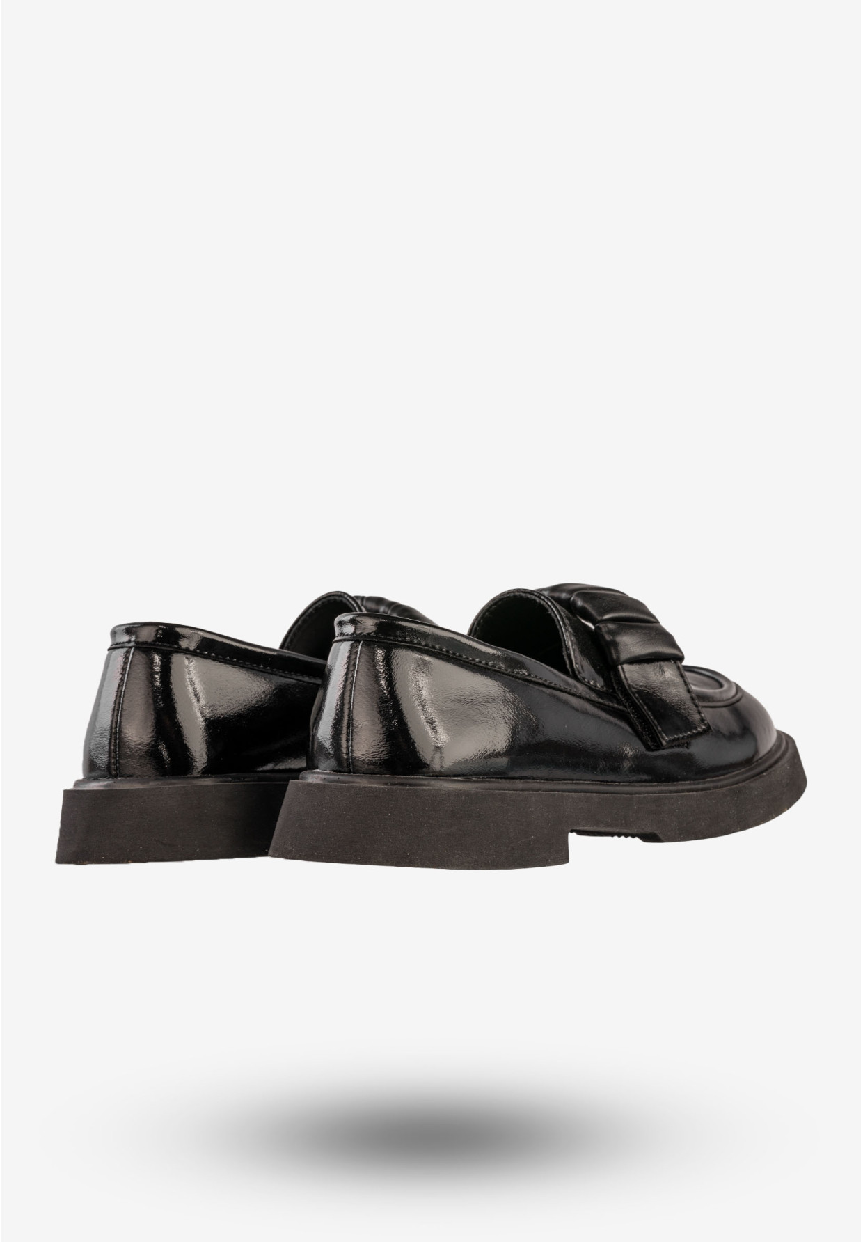 Mokasyny Dziecięce Ekoskóra Buty Eleganckie Półbuty Czarne Apawwa MC538