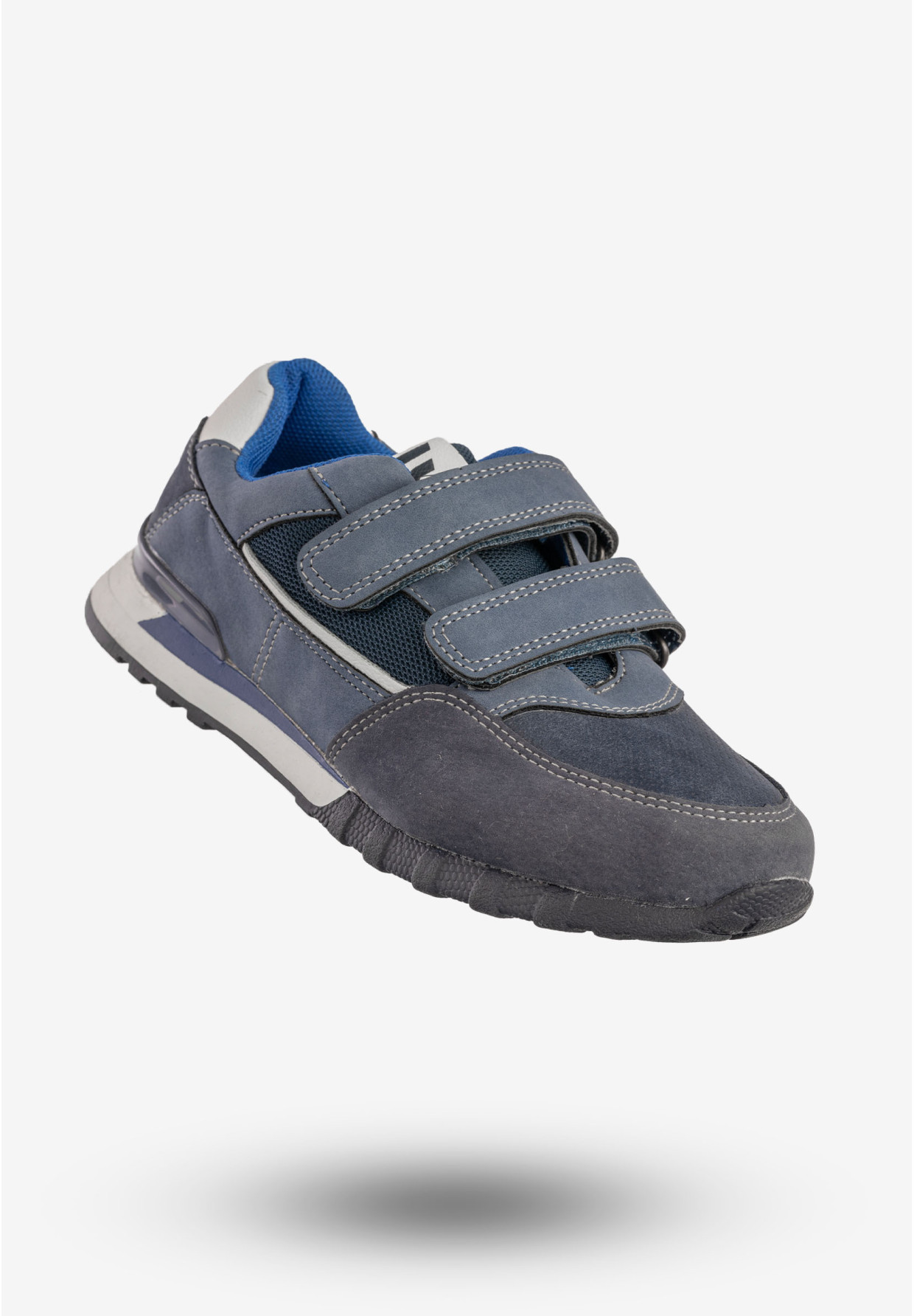 Buty Sportowe Dziecięce Na Rzepy Sneakersy Granatowe Gelteo F-616