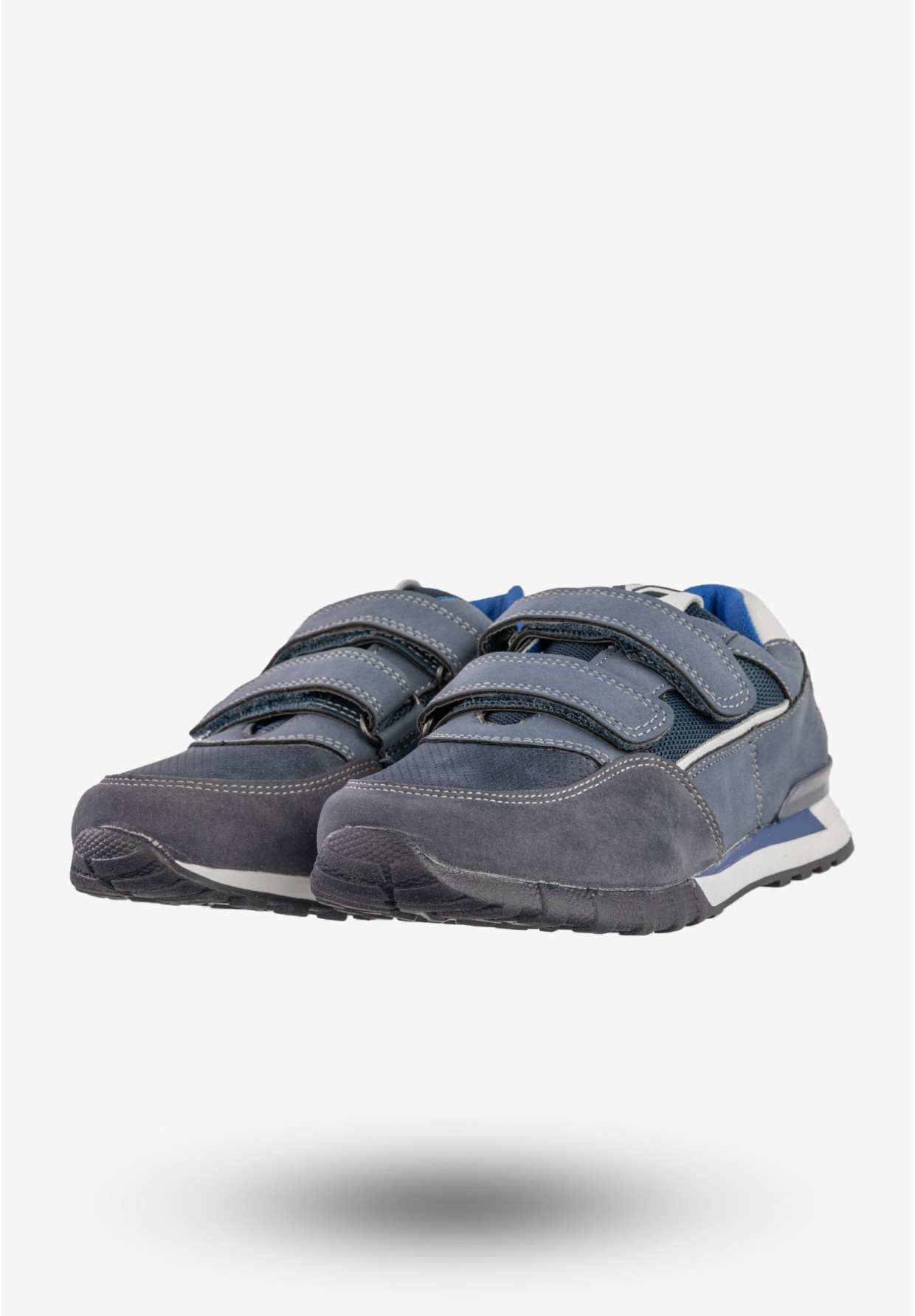 Buty Sportowe Dziecięce Na Rzepy Sneakersy Granatowe Gelteo F-616
