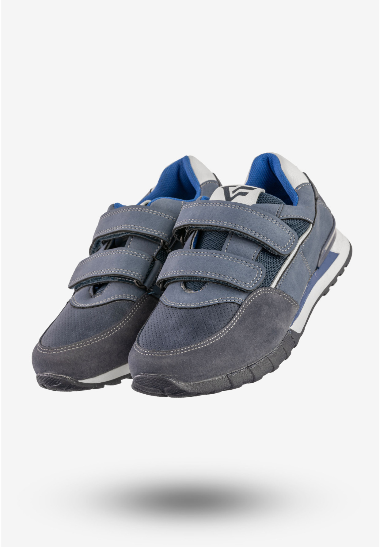 Buty Sportowe Dziecięce Na Rzepy Sneakersy Granatowe Gelteo F-616