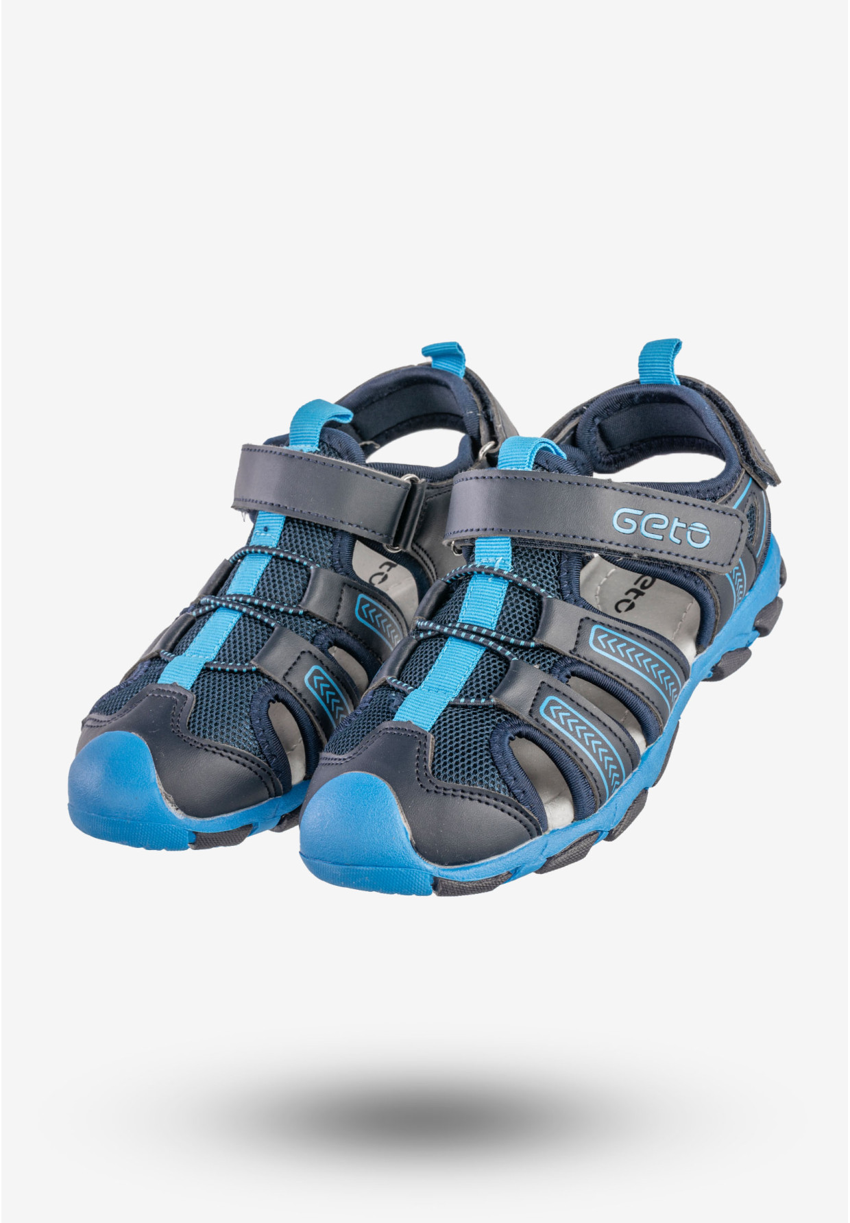 Sandały Chłopięce Buty Na Rzepy Sportowe Niebieskie Gelteo D-959
