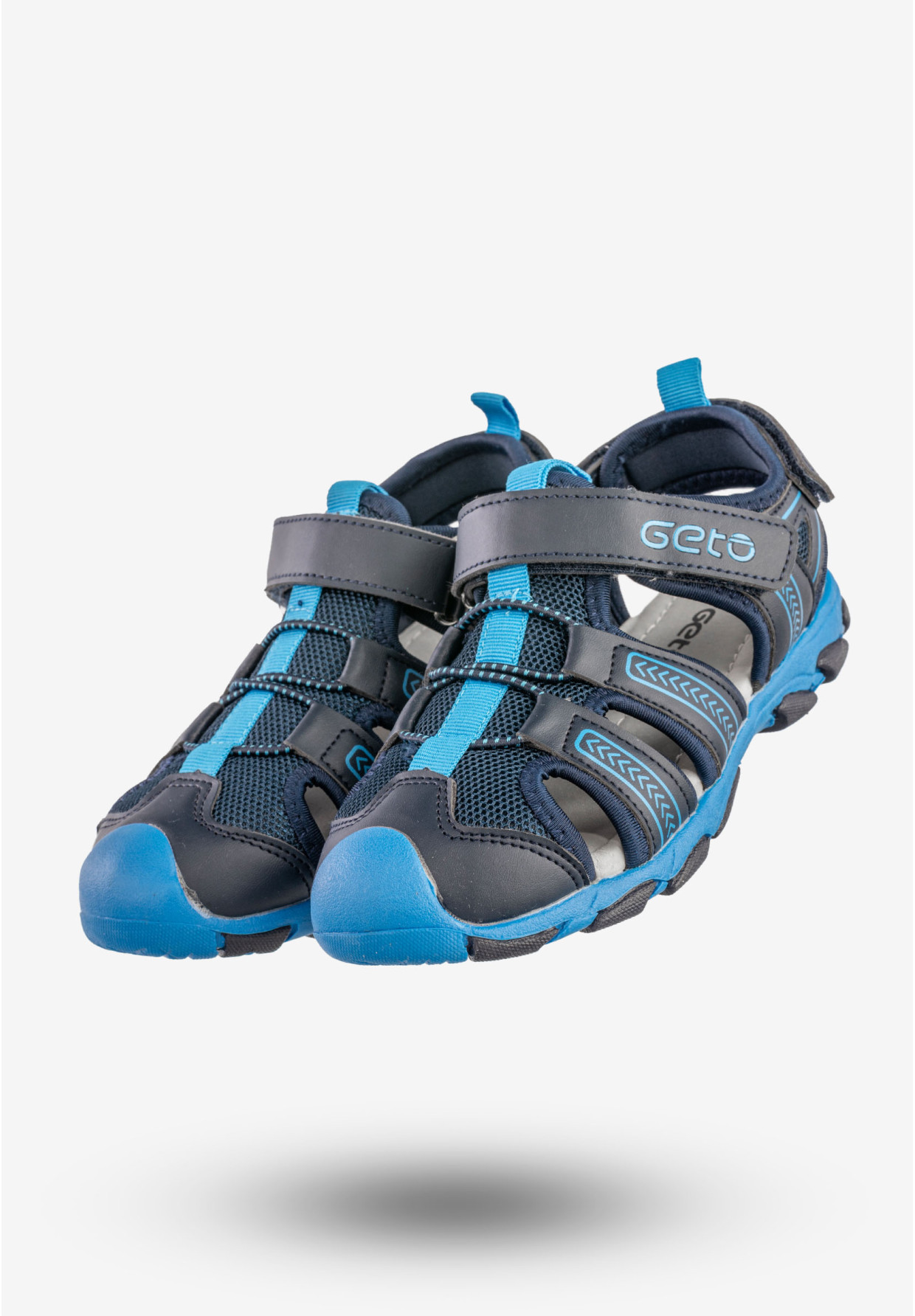 Sandały Chłopięce Buty Na Rzepy Sportowe Niebieskie Gelteo D-959
