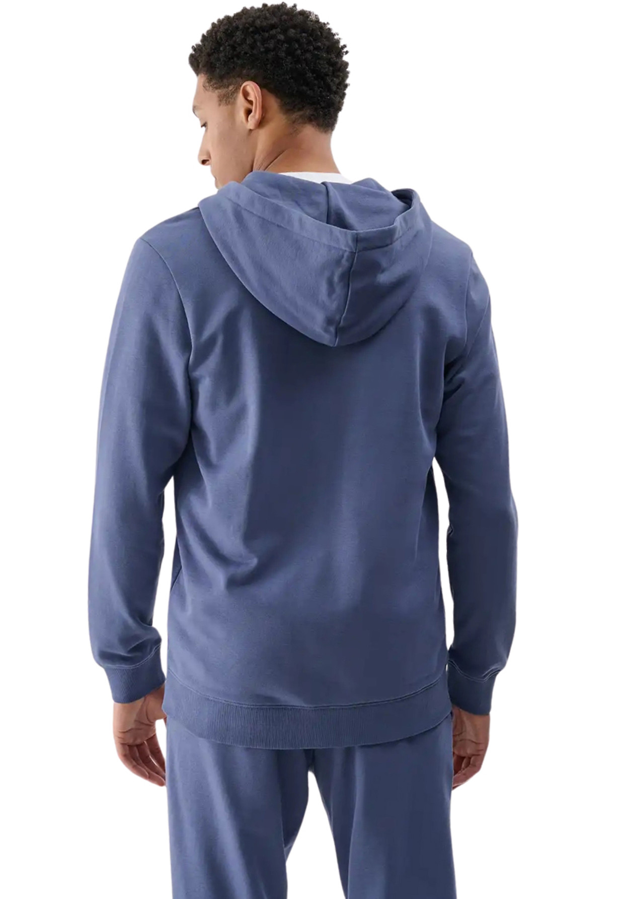 Bluza Dresowa Męska 4F Z Kapturem Denim 4FWMM00TSWSM1768